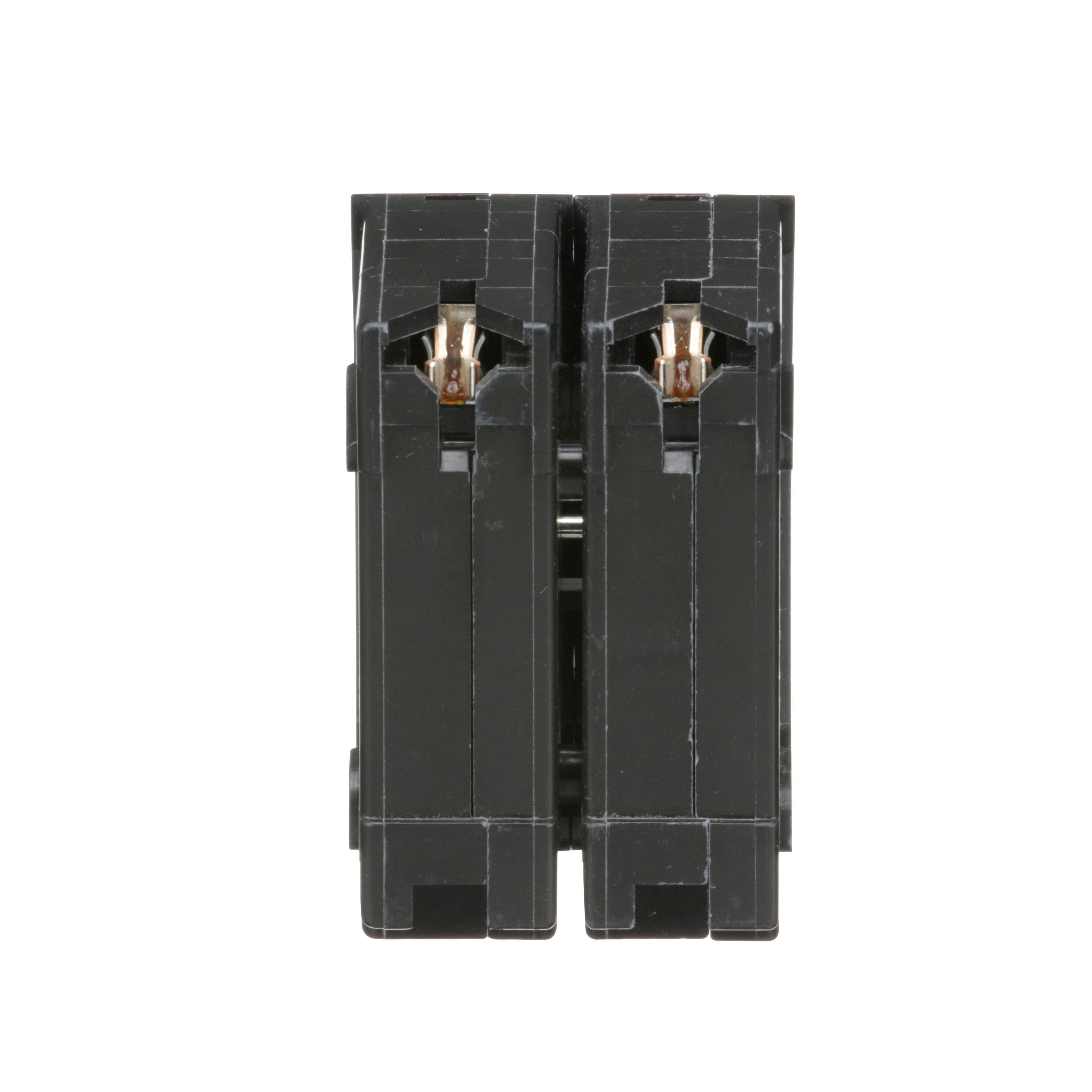 Picture of HOM215 - Mini circuit breaker, Homeline, 15A, 2 pole, 120/240VAC, 10kA AIR, standard type, plug in, UL