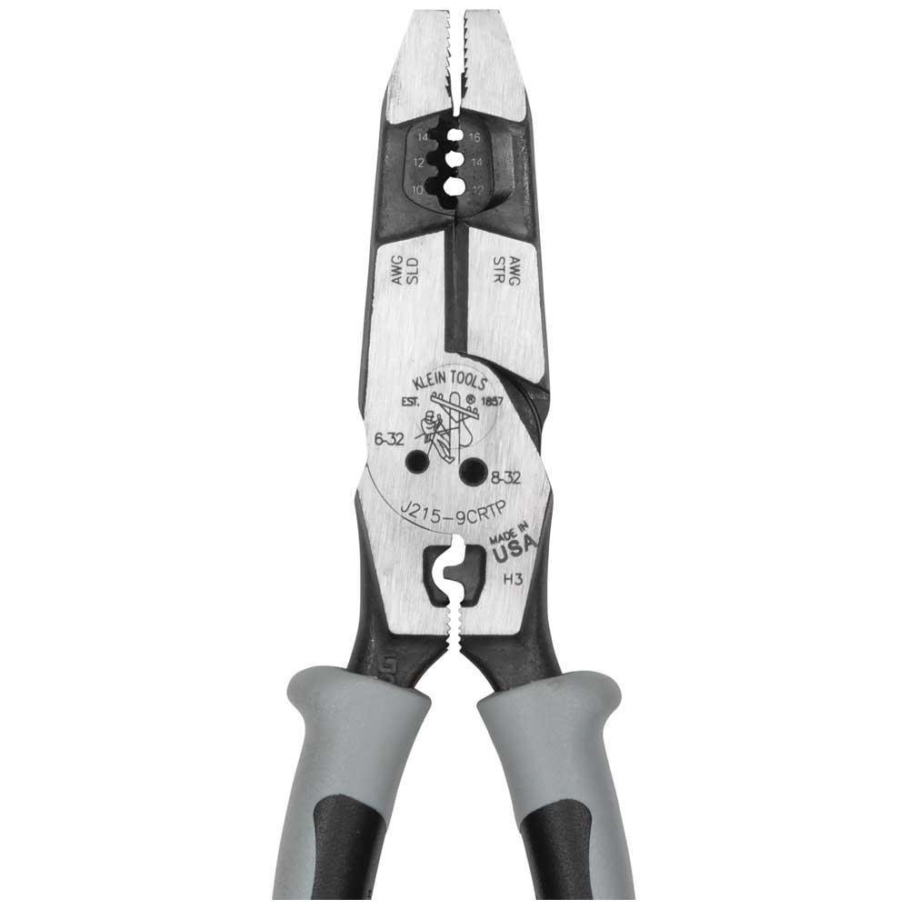 J2159CRTP - Hybrid Pliers with Crimper, Fish Tape Puller and Wire Stripper