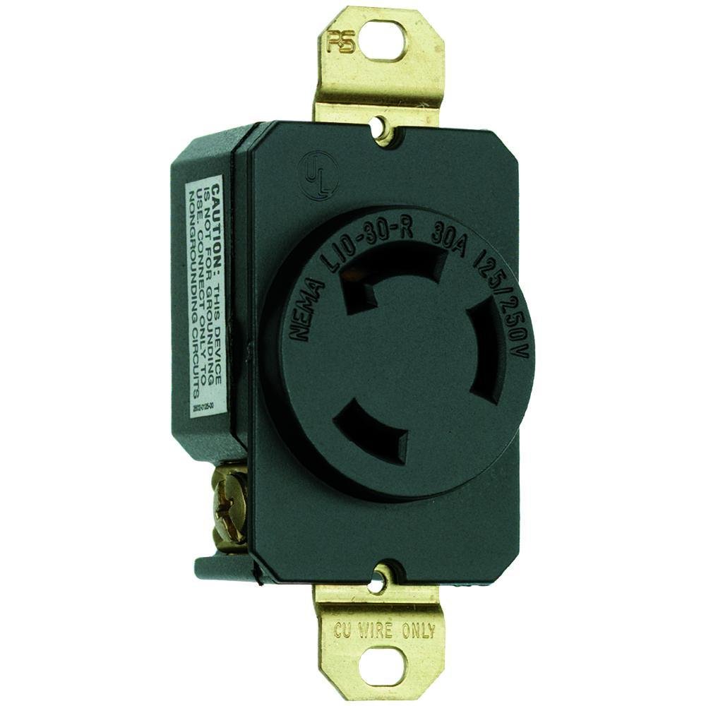 Turnlok® Receptacle 3W 30A 125V/250V