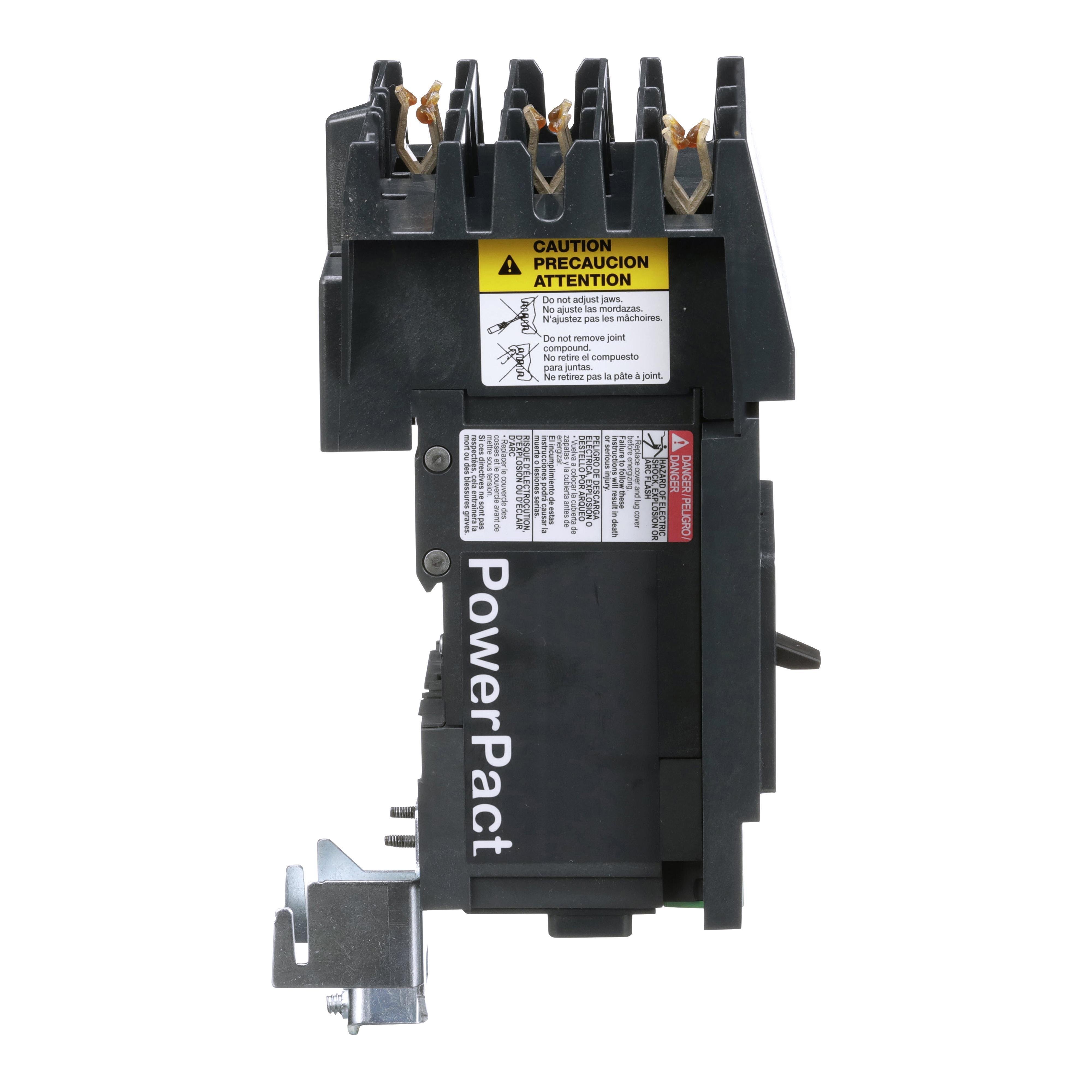 Picture of BDA36060 - Circuit breaker, PowerPacT B, 60A, 3 pole, 600Y/347VAC, 14kA, I-Line, thermal magnetic, 80%, ABC