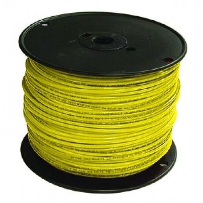 THHN-10-STR19-YEL-CU-500CL - THHN - 10 AWG - 19 Strands - Yellow - Soft Annealed Copper - 500' Coil