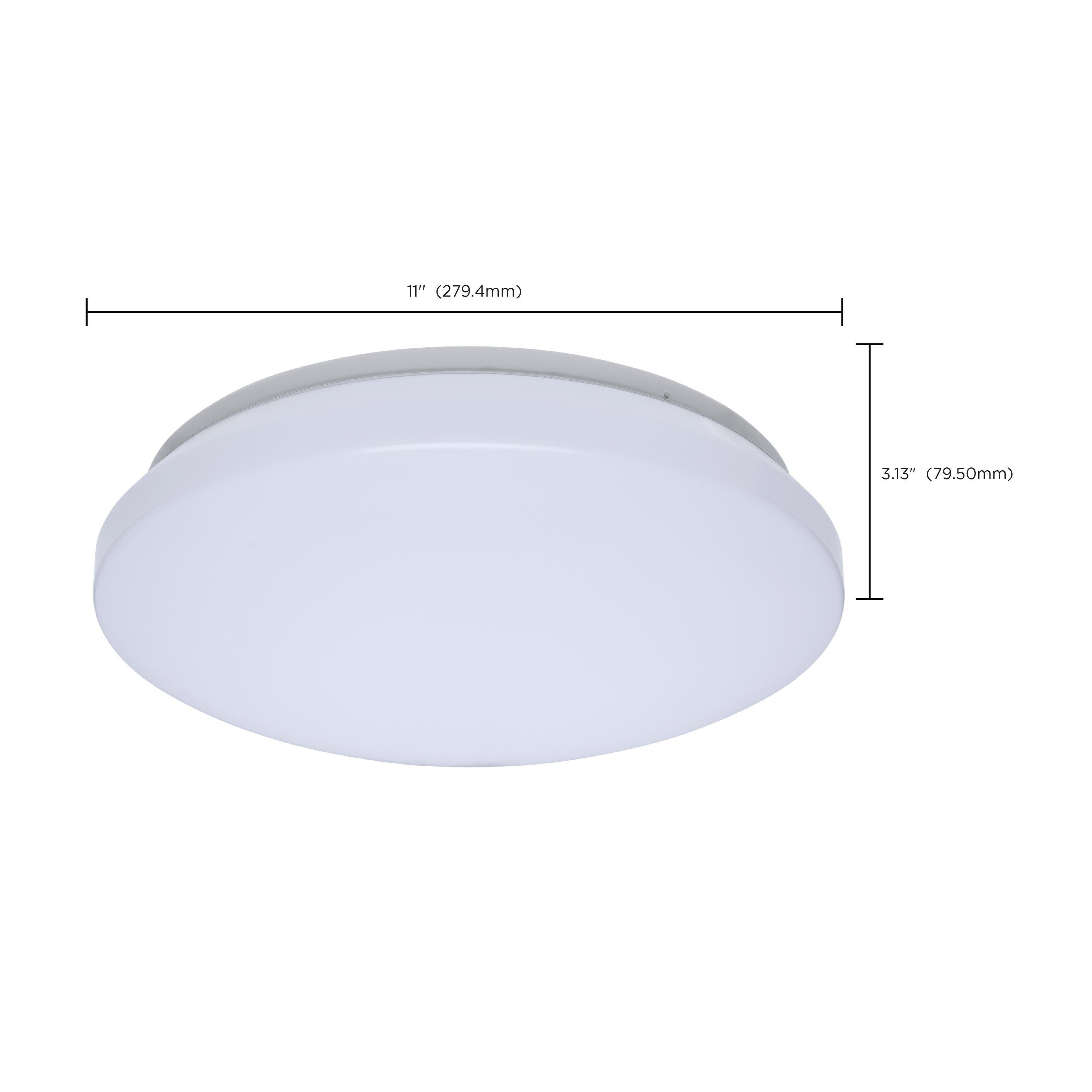Picture of 62/1850 - 11 Inch LED Cloud Fixture - 12.5 Watts - 27K/30K/35K/40K/50K CCT Selectable - Round Shape - White Finish - 120 Volt