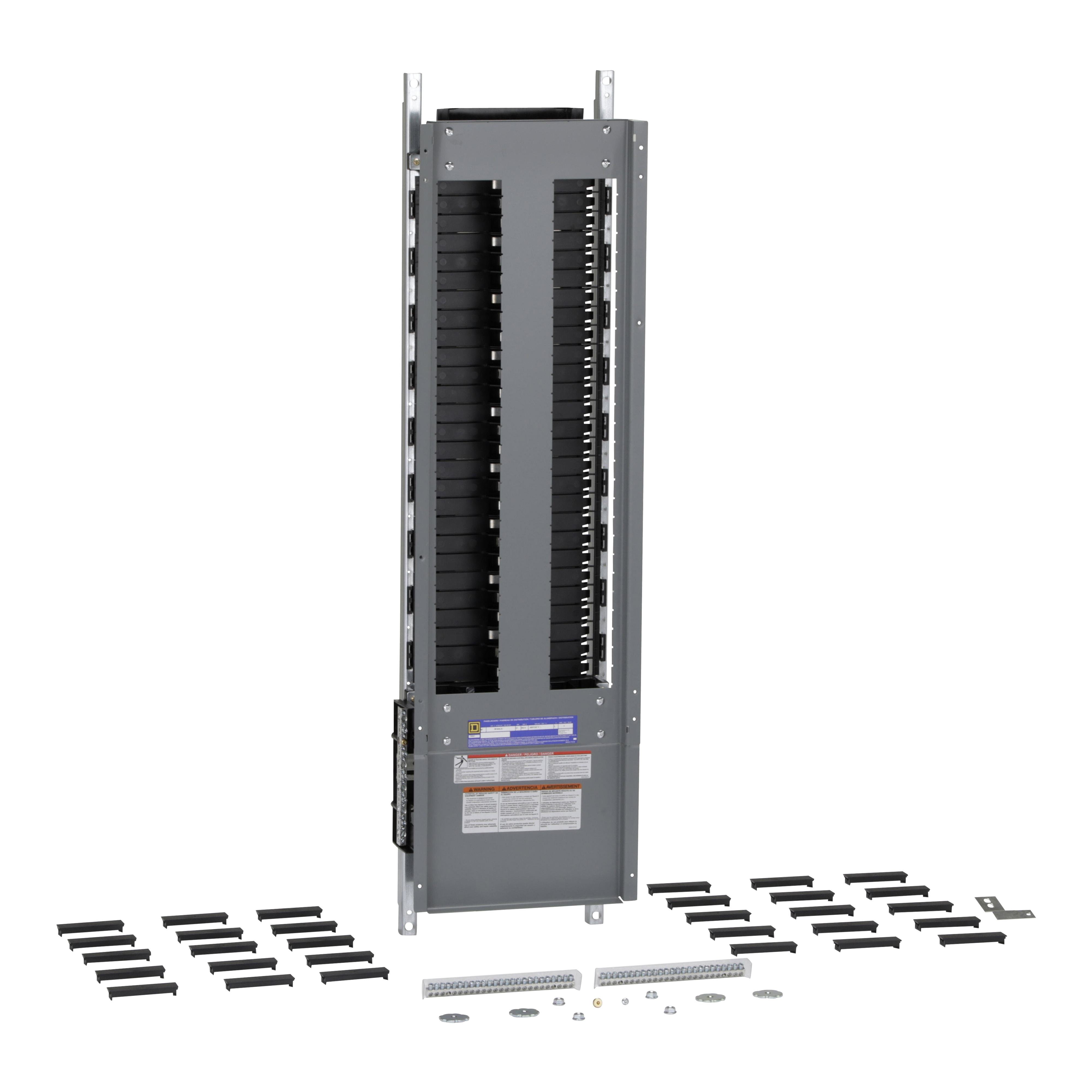 NF454L2C - Panelboard interior, NF, main lugs, 250A, Cu bus, Al neutral assembly, 54 pole spaces, 3 phase, 4 wire, 600Y/347VAC max