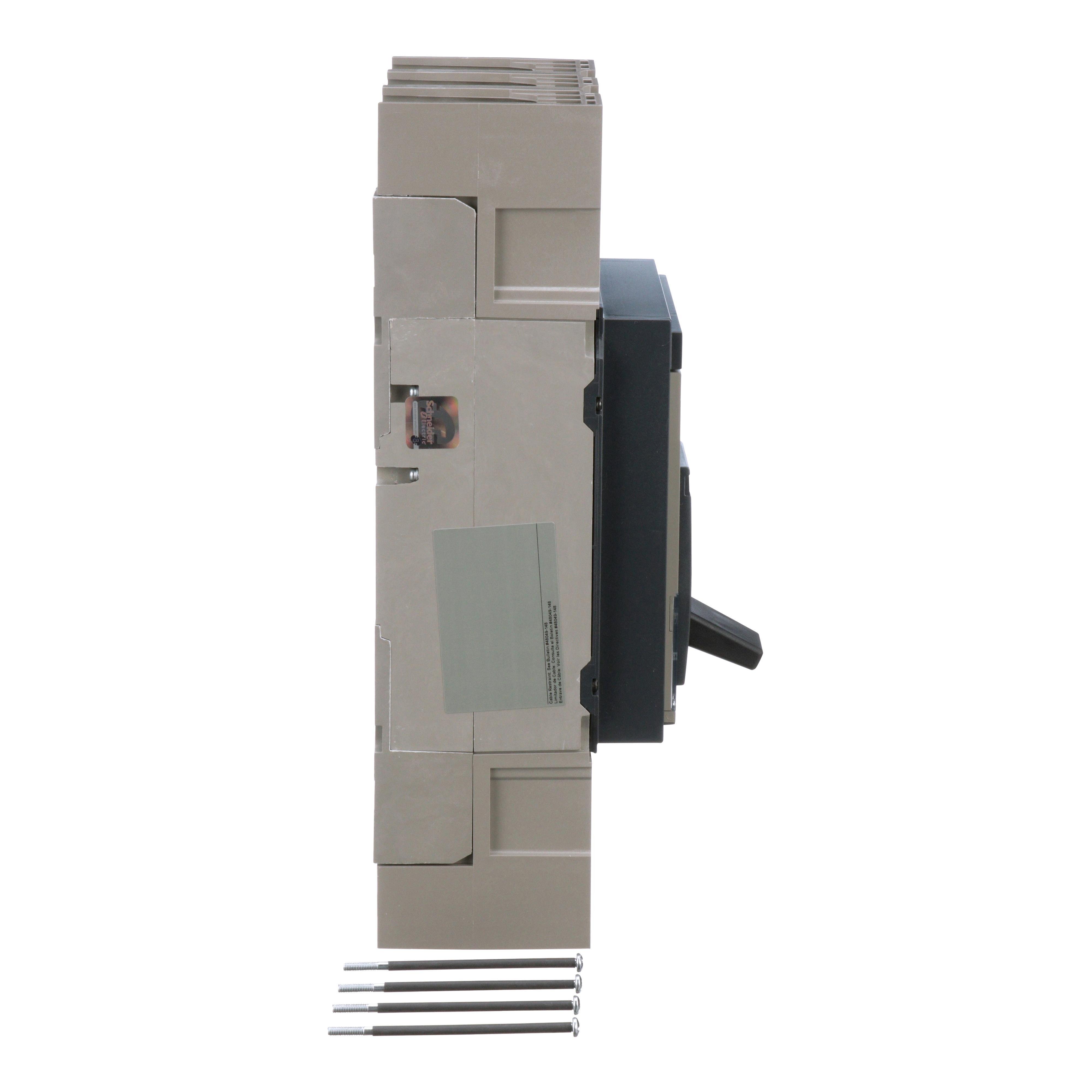 Picture of PGL36100U31A - Circuit breaker, PowerPacT P, 1000A, 3 pole, 600VAC, 18kA, lugs, Micrologic 3.0, 80%