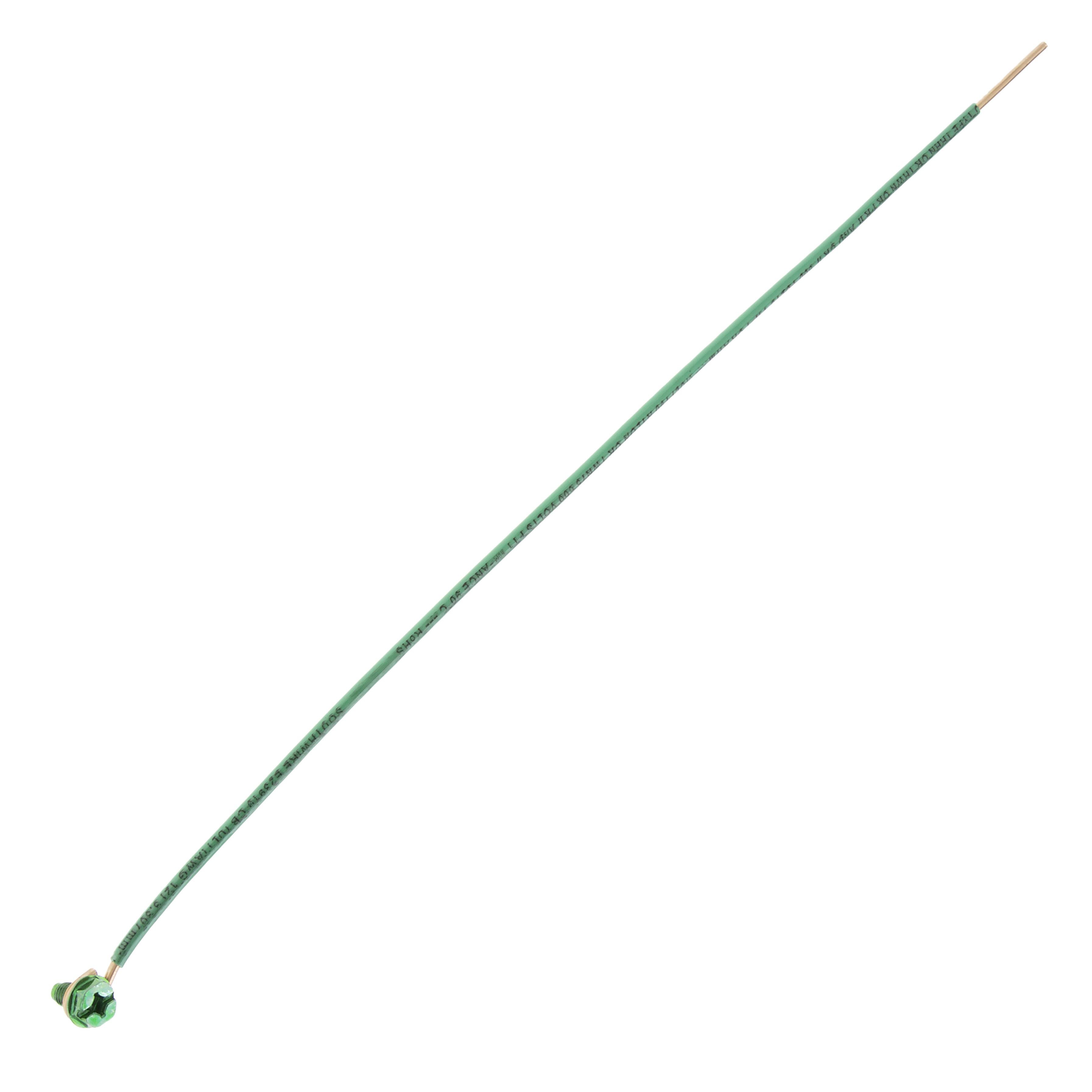 PT4012 - Ground Pigtail 12" #12 Solid Insulated Copper (PK 25)
