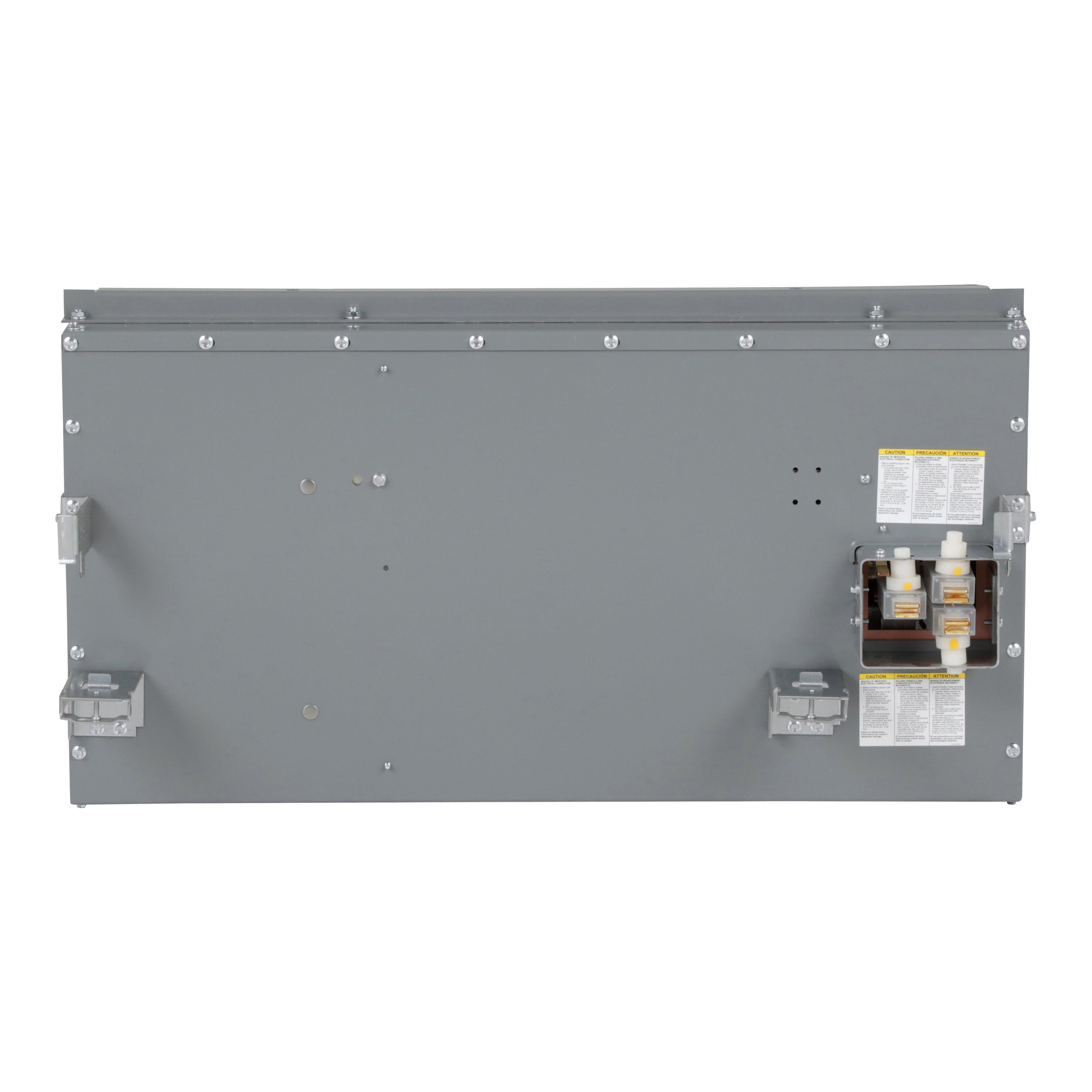 Picture of PBQ3640G - Plug-in unit, I-Line Busway, fusible, 400A, 600VAC max, 3 pole, 3 fuse + G, plug in connection