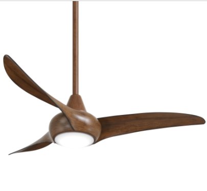 F845-DK - Light Wave - LED 44" Ceiling Fan, Koa