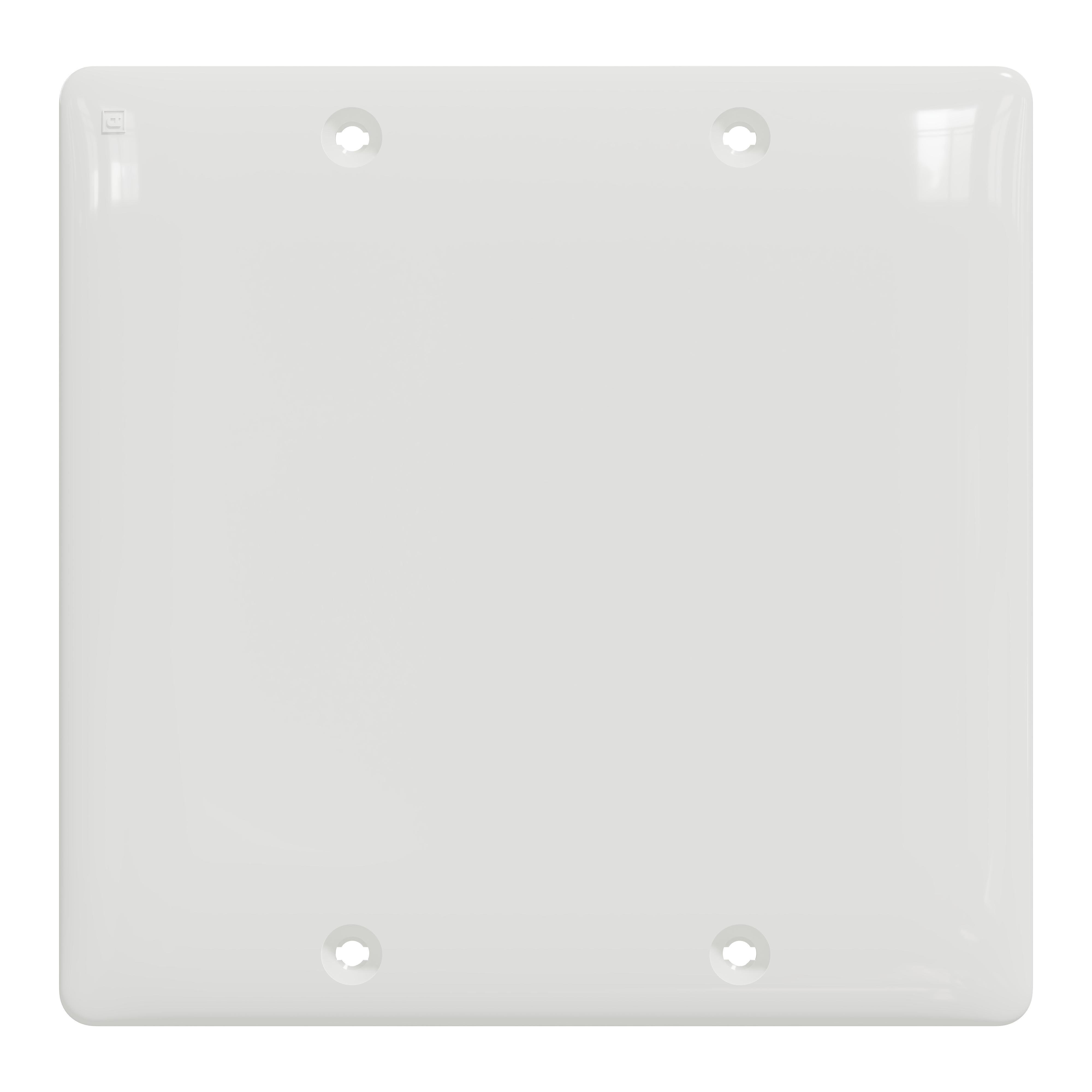 SQWS140002WH - Blank plate, X Series, 2 gang, white, matte finish