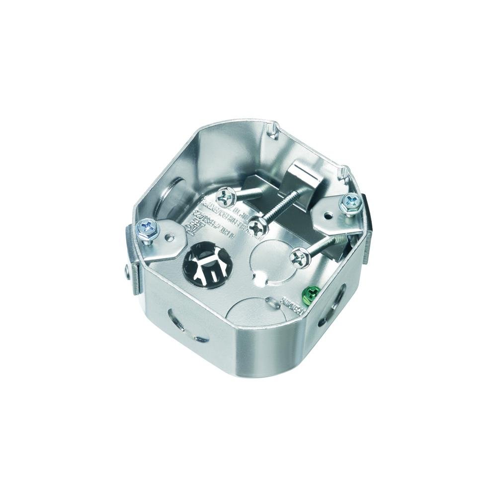 FBS1423 - Steel one box designed for new construction or retrofit. Side mounts to joist. 70lb fan rated, 50lb fixture rated. 2-3/8 box depth. 23.0 cu.