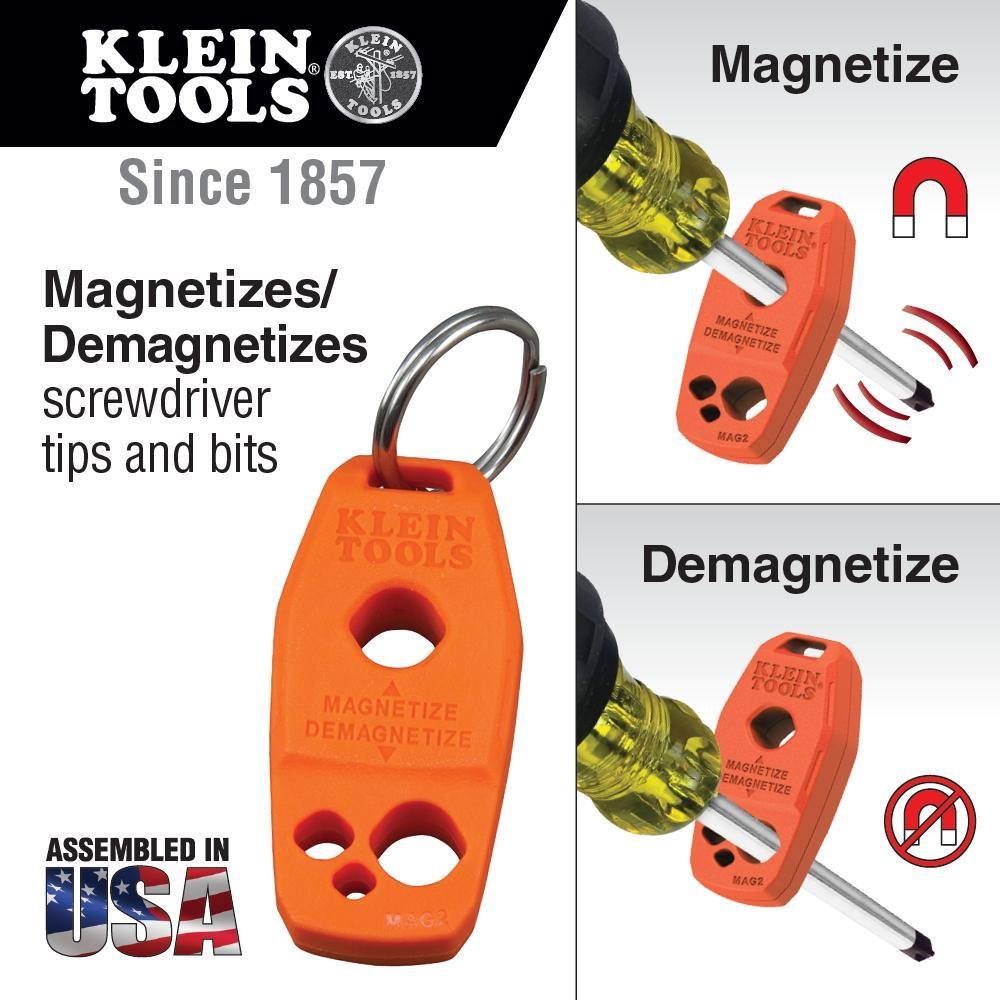 Picture of 33736INS - Screwdriver Set, 1000V Slim-Tip Insulated and Magnetizer, 6-Piece