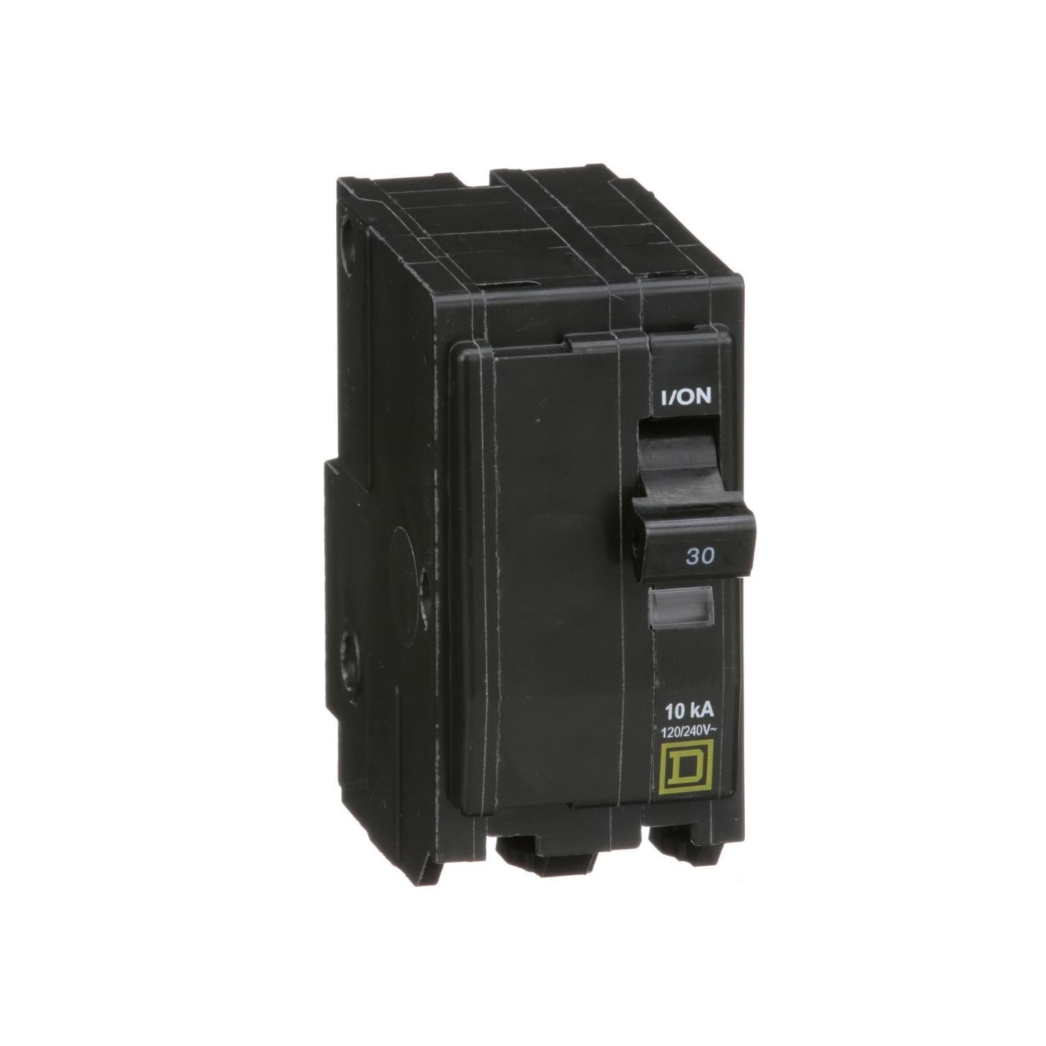Picture of QO230 - Mini circuit breaker, QO, 30A, 2 pole, 120/240VAC, 10kA, plug in