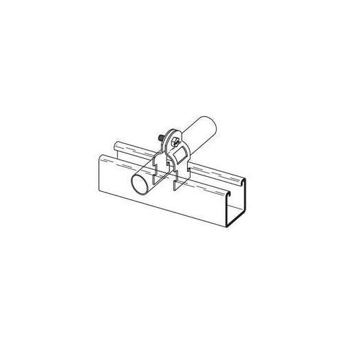 Picture of B2209PA-ZN-3/4 - Eaton B-Line series strut pipe clamps and accessories, .0677" height, 2.375" length, 1.25" width, 400 lbs, Steel, Safety factor of 5, Include combination recess, Pipe clamp for thinwall (EMT), Electro-plated zinc