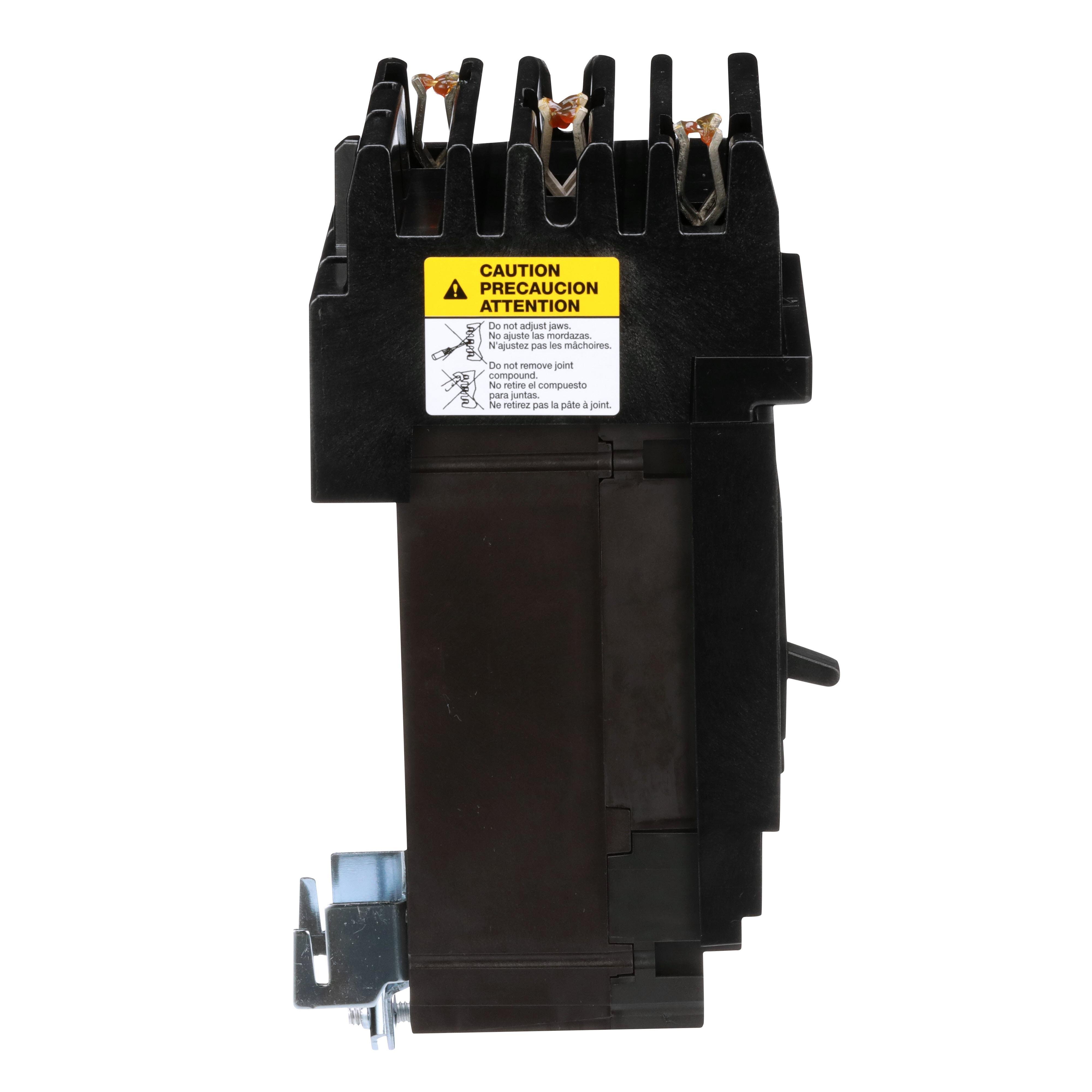 Picture of HGA36070 - Circuit breaker, PowerPacT H, 70A, 3 pole, 600VAC, 18kA, I-Line, thermal magnetic, 80%, ABC