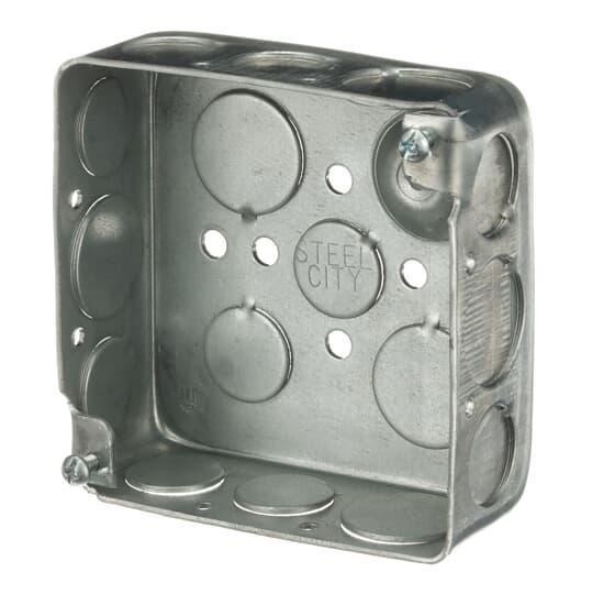 52151-1234GB - Drawn 1 1/2" Deep Square Box, C/W, Ground Bump