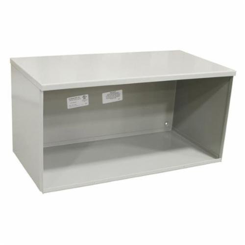 121260-GSC3R-NK - 12x60x12 Screw Cover Wireway Type 3R UL Listed Steel No Knockouts ANSI 61 Gray Quad D Knockout For Lock