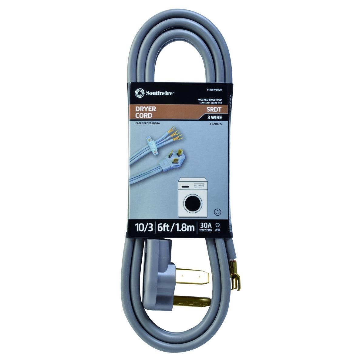 Picture of 9126SW8809 - 10/3 6' Flat Dryer Cord