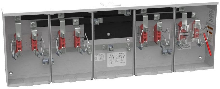 U3764-XL - 4 Terminal Ringless Small Closing Plate Lever Bypass 4 Position