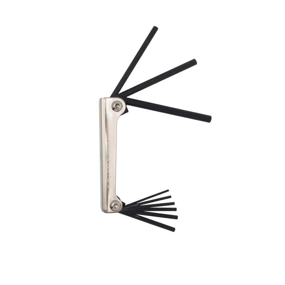 Picture of 70591 - Folding Hex Key Set, 9-Key, SAE Sizes