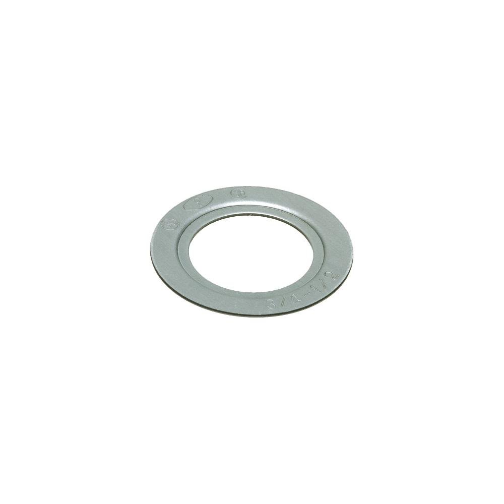 RW21 - Reducing Washer, Plated Steel. Reduces 2-1/2" knockout to 2" knockout.
