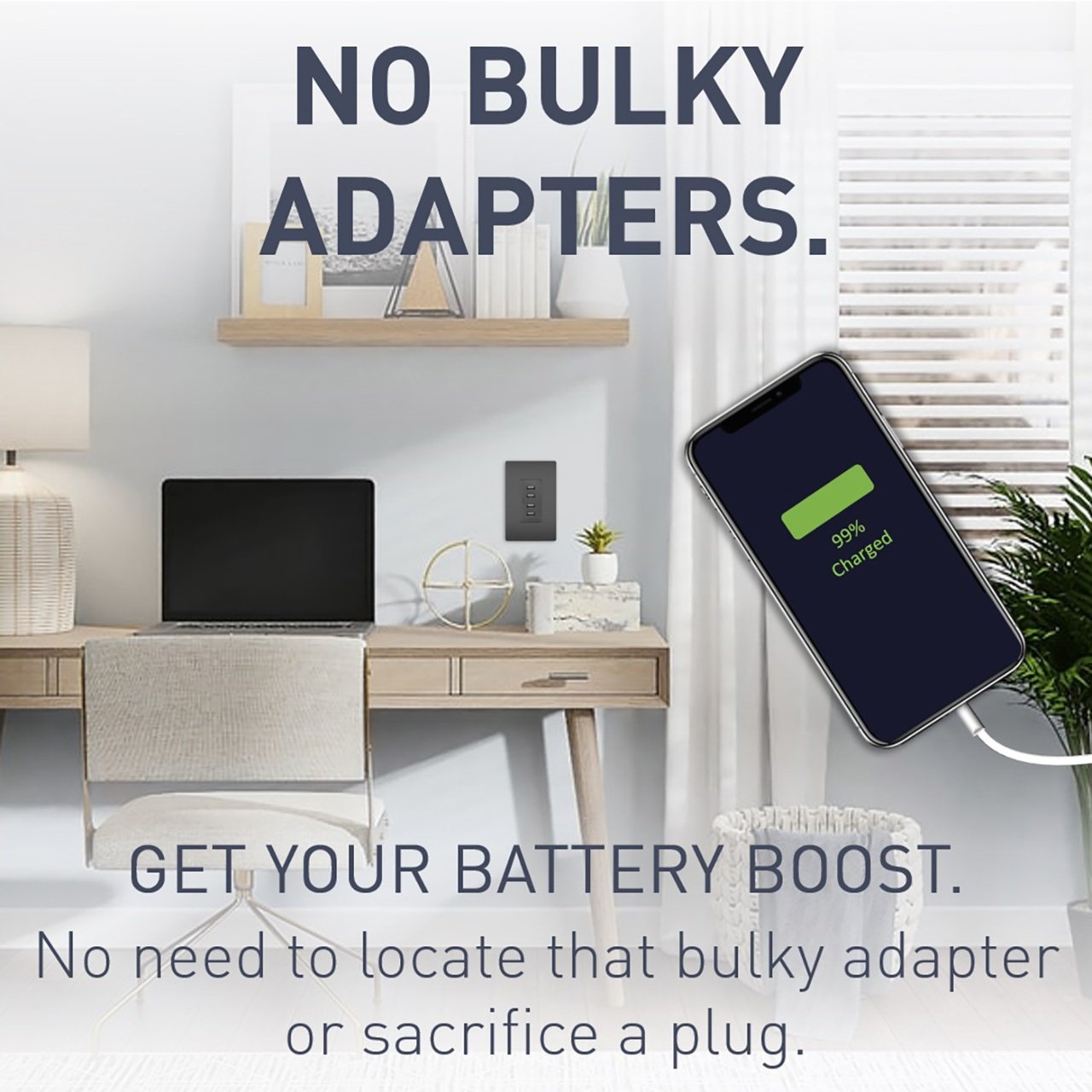 Picture of TM8USB4-BKCC6 - radiant® Quad USB Charger, Black