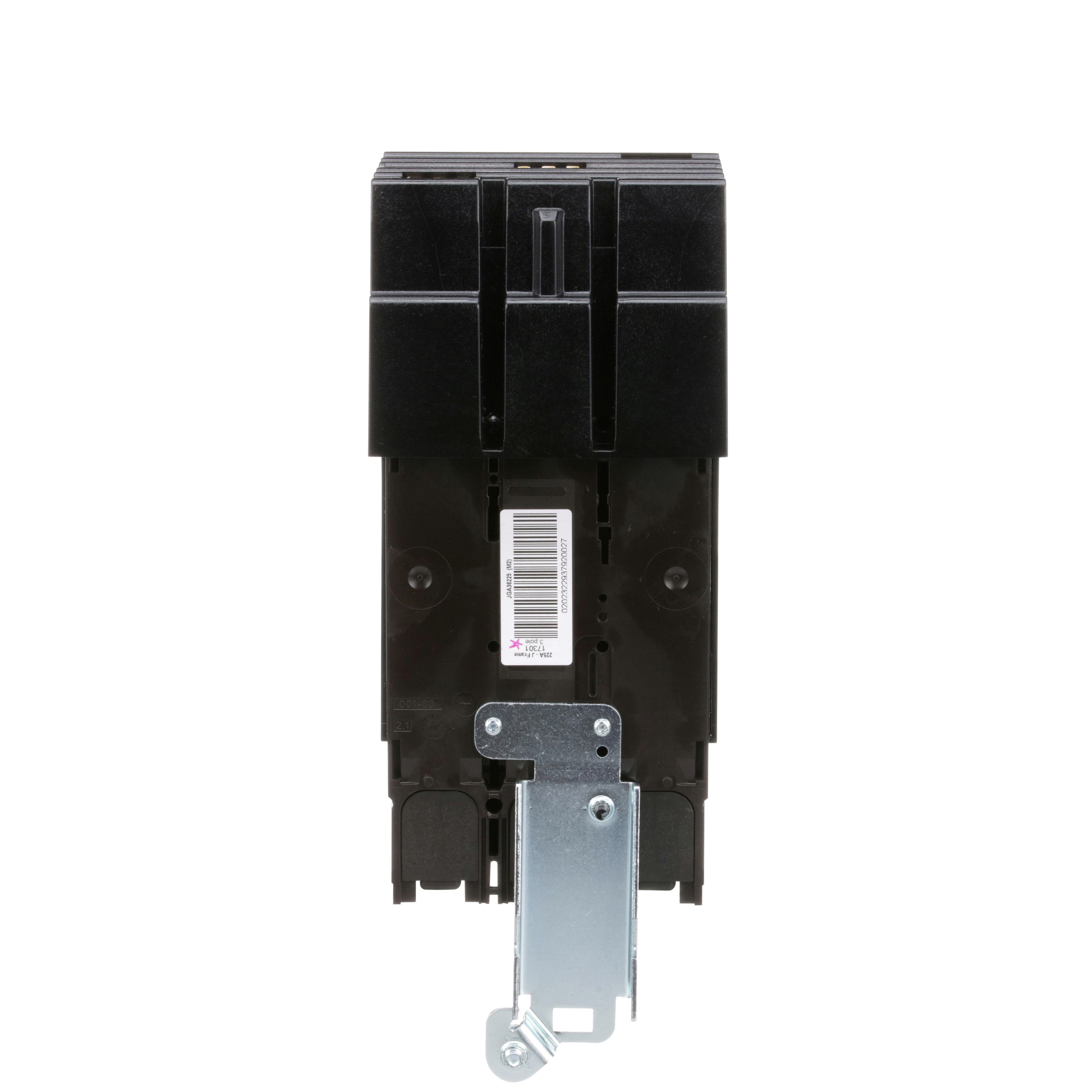 Picture of JGA36225 - Circuit breaker, PowerPacT J, 225A, 3 pole, 600VAC, 18kA, I-Line, thermal magnetic, 80%, ABC
