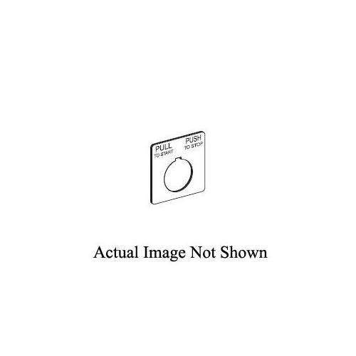 9001KN299BP - Harmony 9001K, Harmony 9001SK, legend, 30mm, plastic, black with white letters, 44,5mm square, marking custom