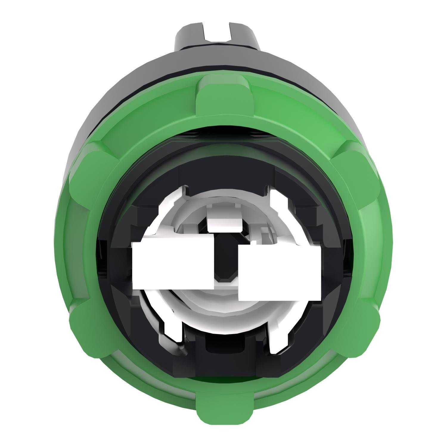 Picture of ZB5AD7 - Head for selector switch, Harmony XB5, plastic, black, 22mm, 3 positions, spring return from left to center