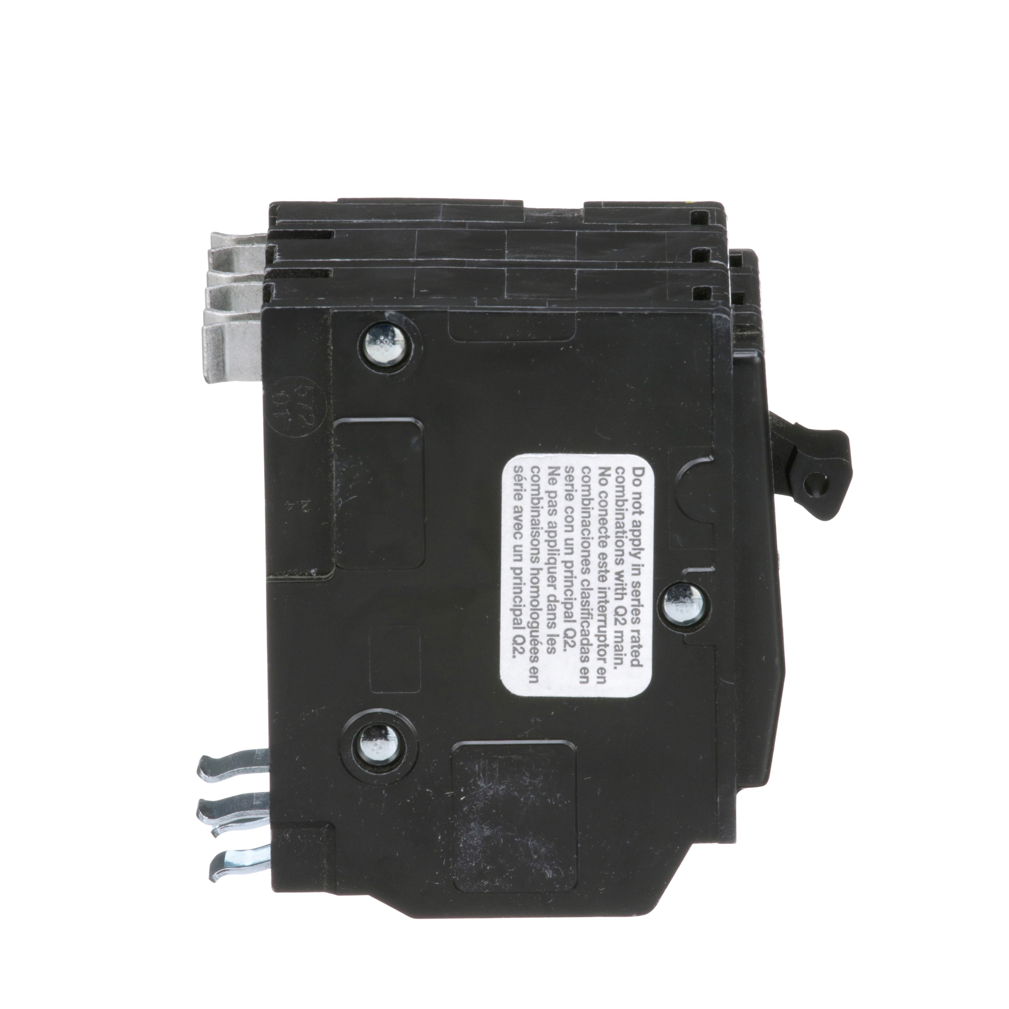 Picture of QO350 - Mini circuit breaker, QO, 50A, 3 pole, 120/240VAC, 10kA, plug in