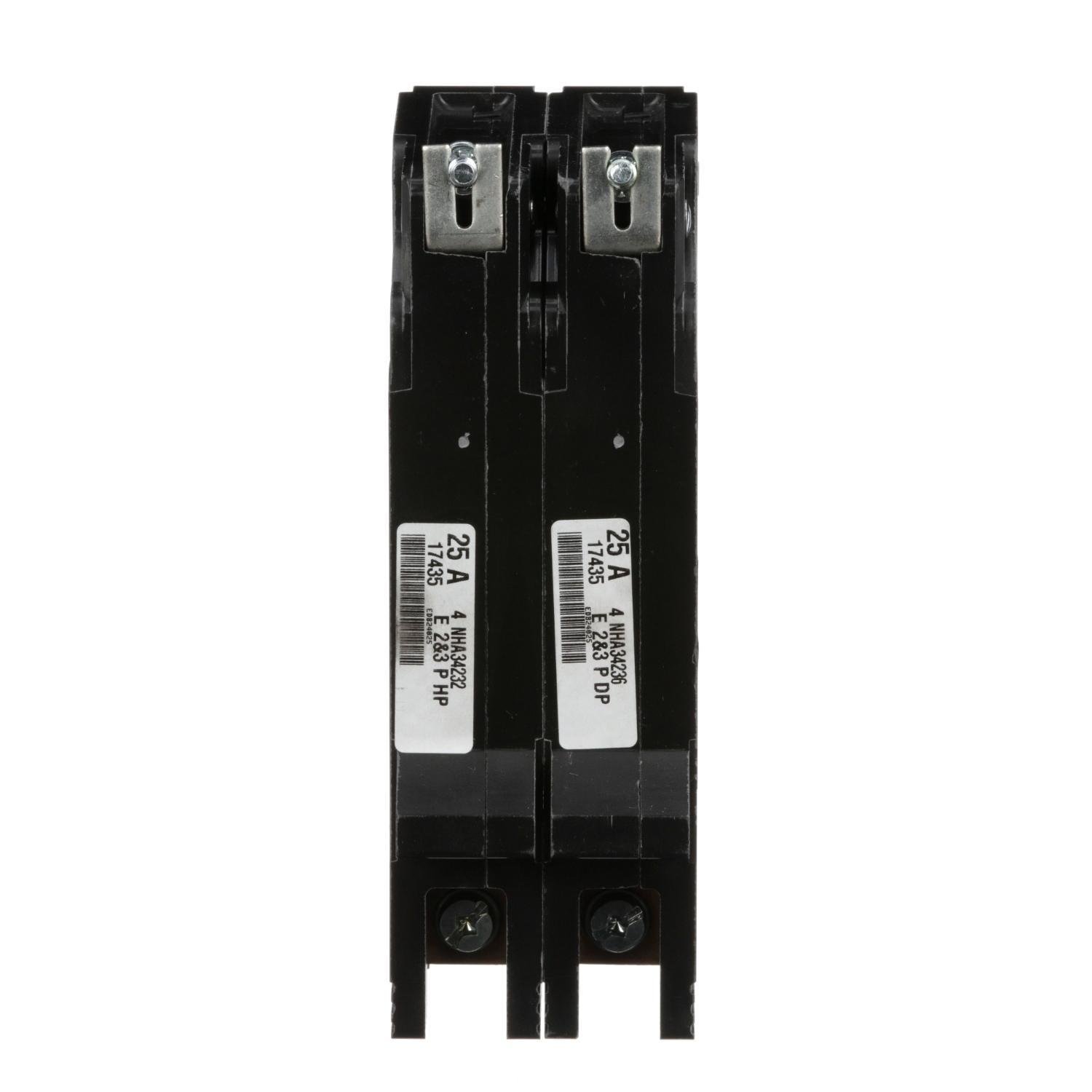 Picture of EGB24025 - Mini circuit breaker, E-Frame, 25A, 2 pole, 480Y/277VAC, 65kA max, bolt on [TAA]