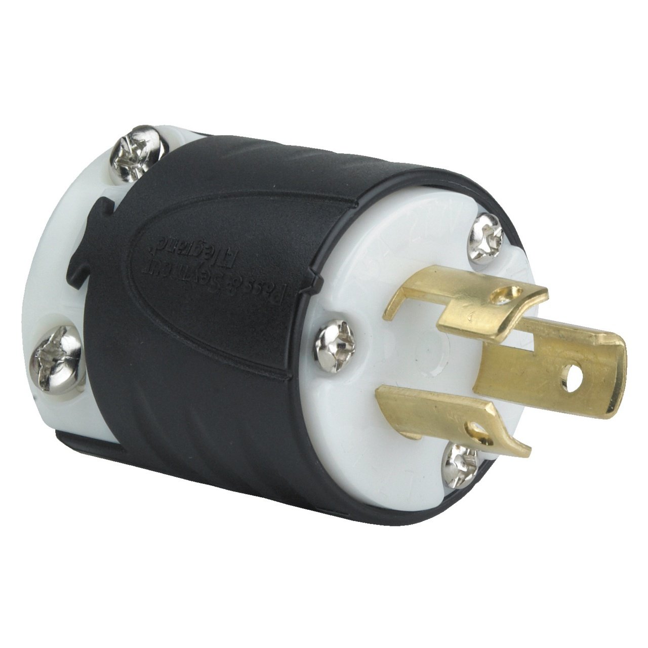 PSL715-P - 15A NEMA L715 Plug - Black Back, White Front Body