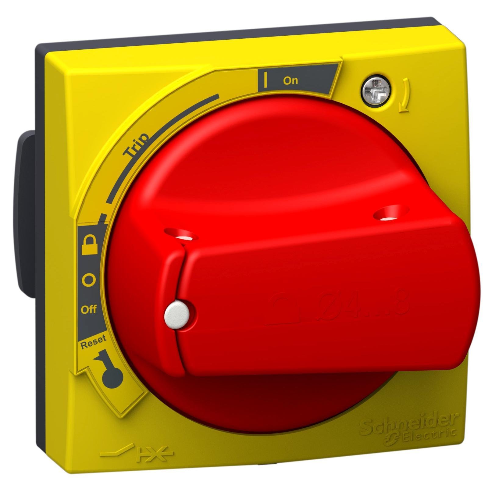 Picture of GVAPR54 - Rotary handle,TeSys Deca Frame 2/3,TeSys Ulta,IP54,red handle,with trip indication