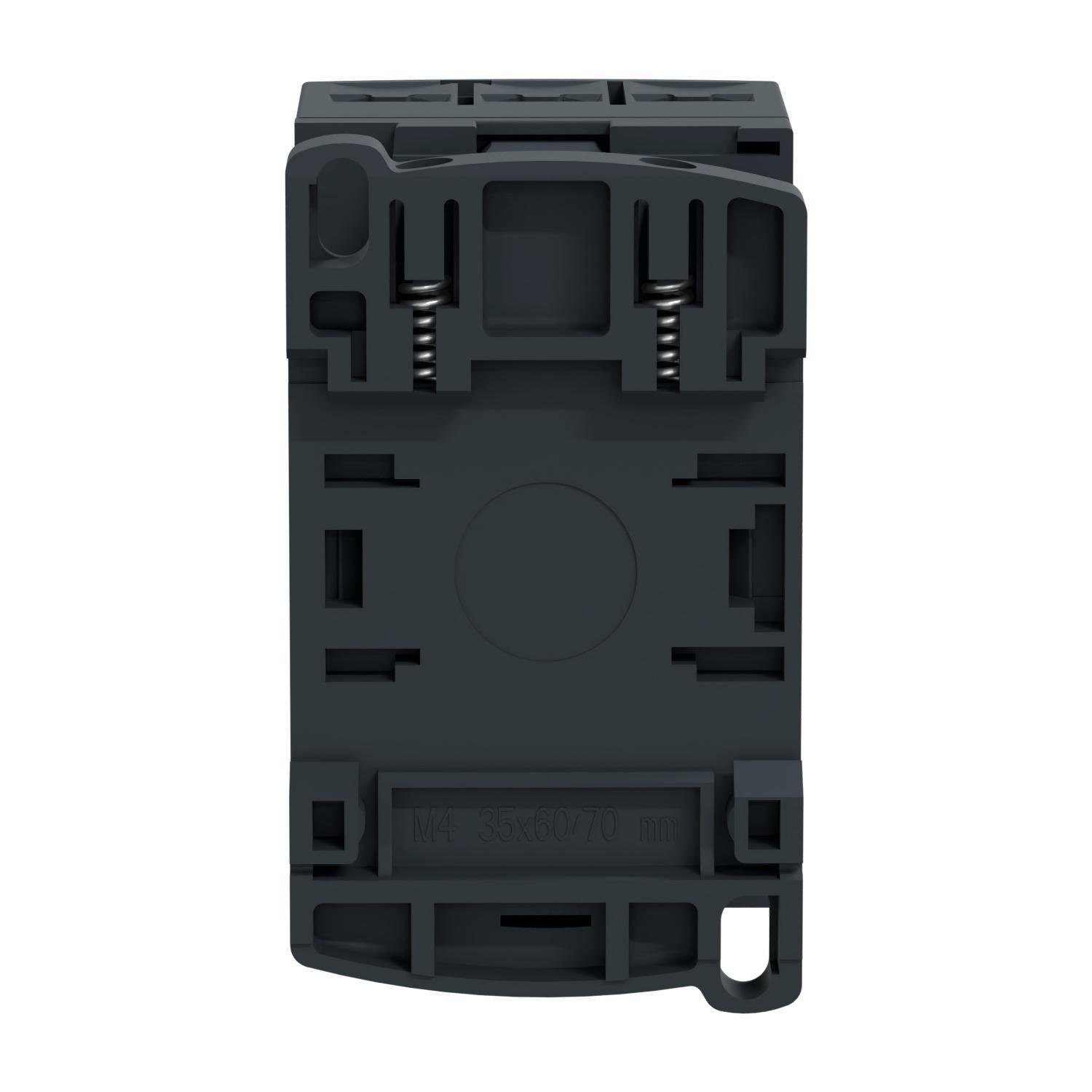 Picture of LC1D12LE7 - IEC contactor, TeSys Deca, nonreversing, 12A, 7.5HP at 480VAC, up to 100kA SCCR, 3 phase, 3 NO, 208VAC 50/60Hz coil, open