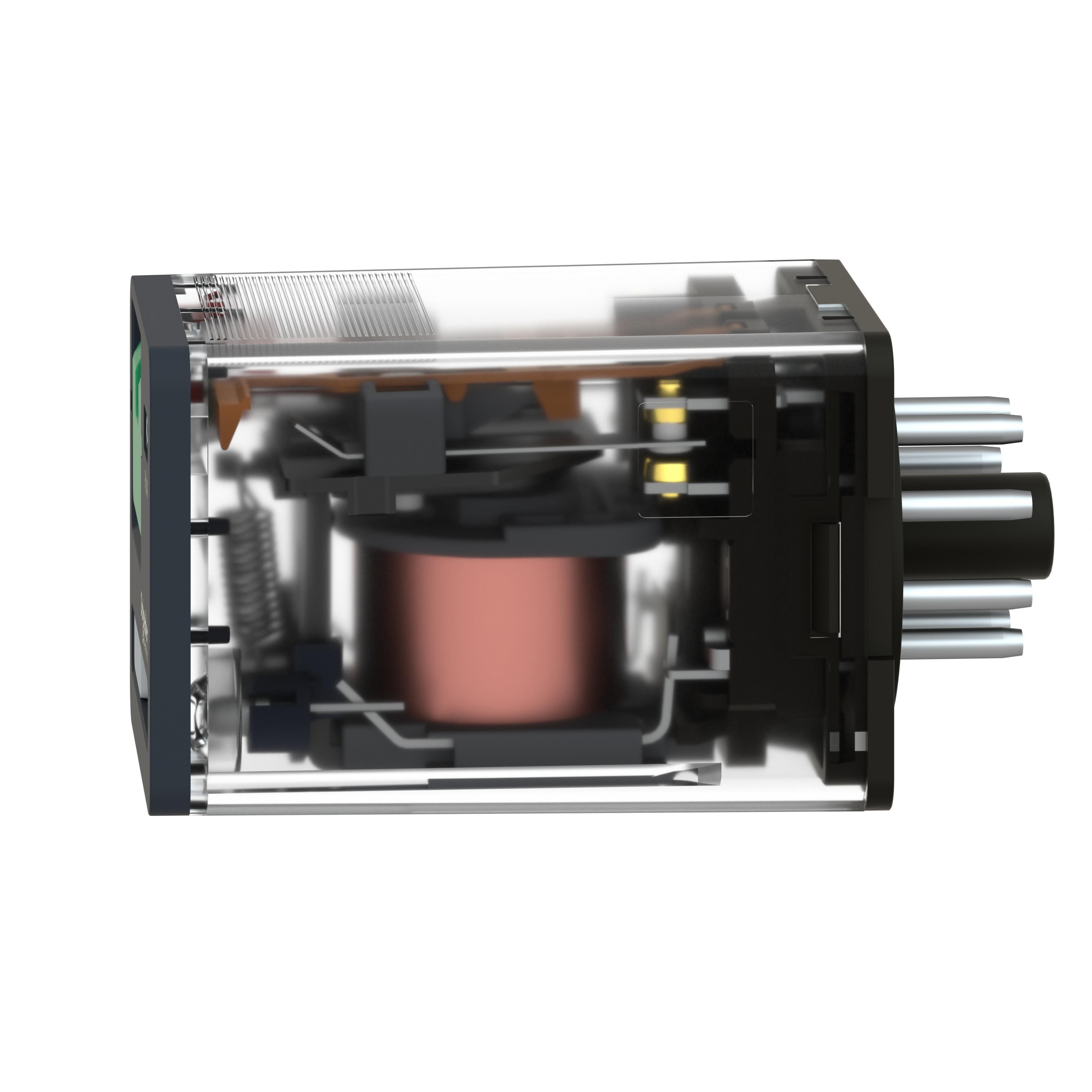Picture of RUMC32F7 - universal plug in relay, Harmony Electromechanical Relays, 10A, 3CO, with LED, lockable test but to n, 120V AC