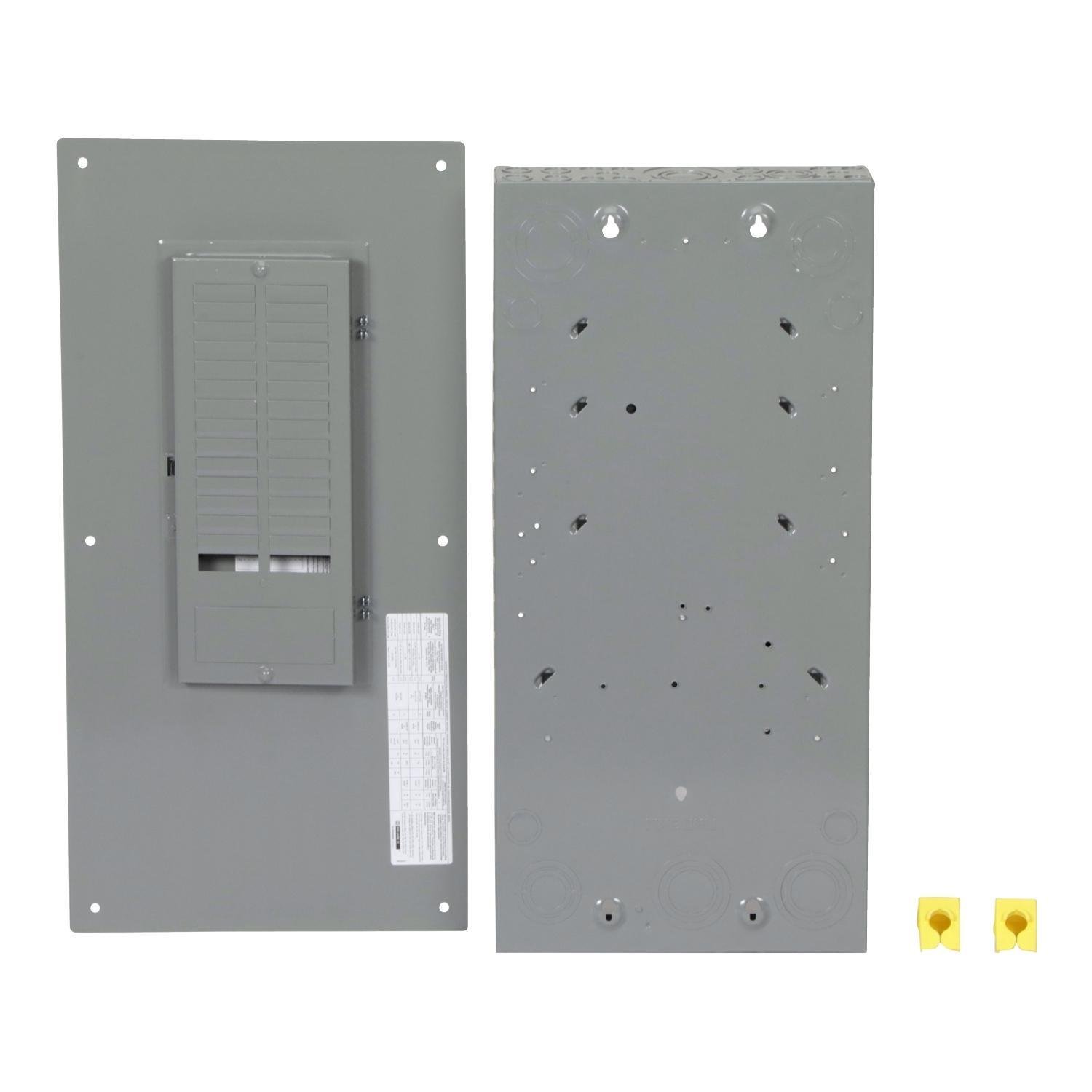 Picture of QO130M150PC - Load center, QO, 1 phase, 30 spaces, 30 circuits, 150A convertible main breaker, PoN, NEMA1, combo cover