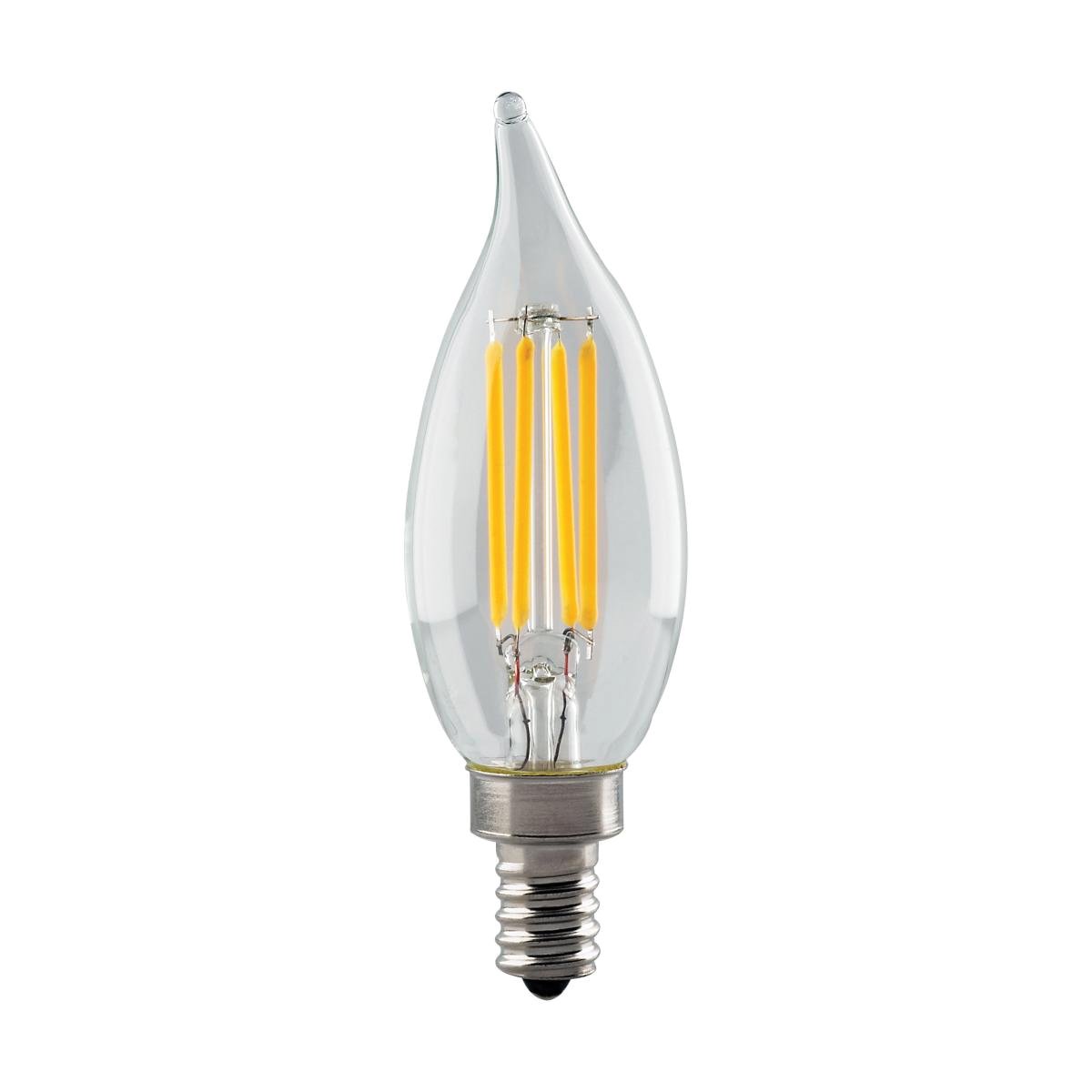 S11376 - 4.5 Watt CA11 LED - Clear - Candelabra base - 3000K - 360 Lumens - 120 Volt