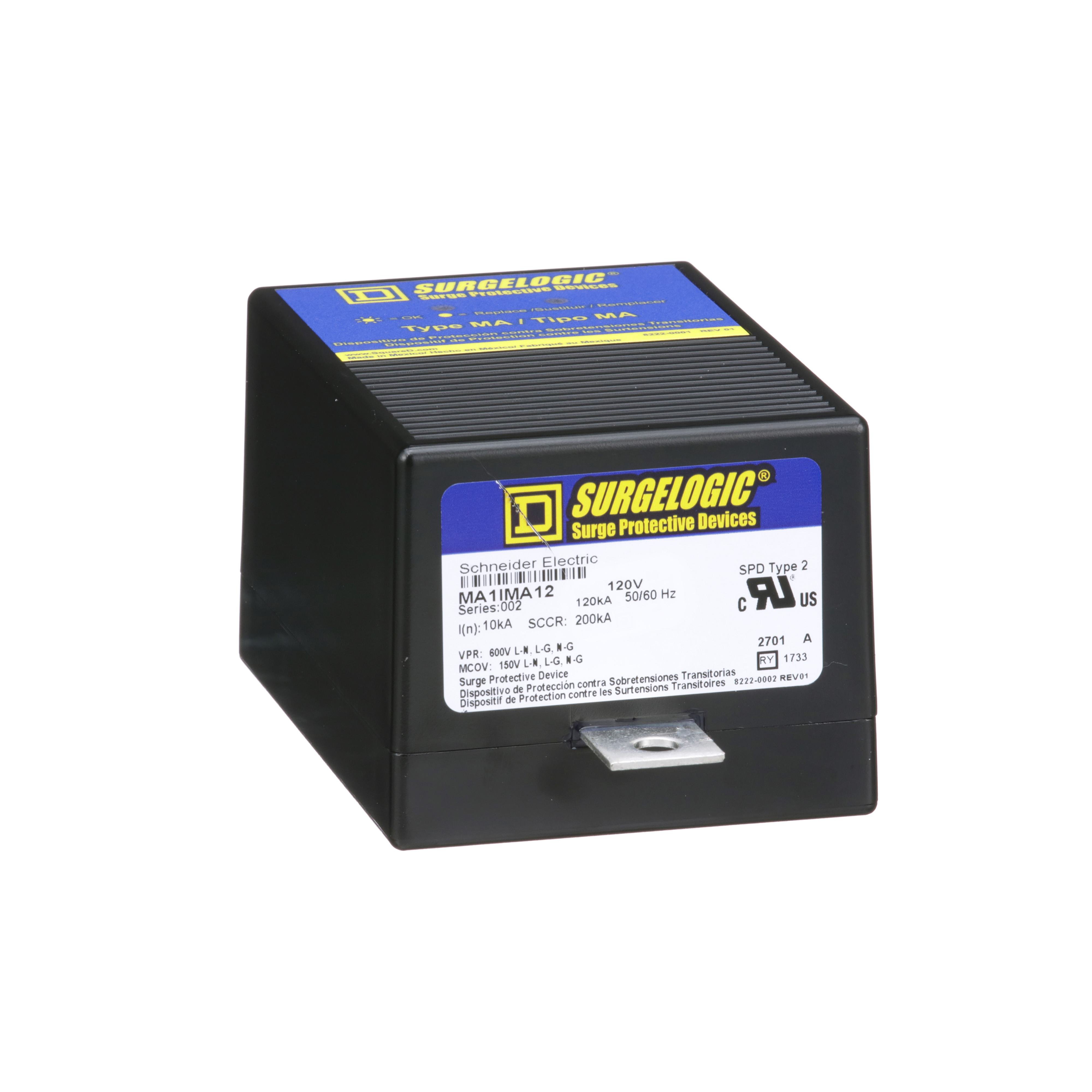 MA1IMA12 - Surge protection module, Surgelogic, MA, 120kA, 120/240 VAC, 1 phase, 3 wire, SPD type 2