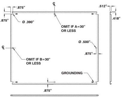 Picture of 881-SP2016G - 18x14 Galvanized ES Inner Panel