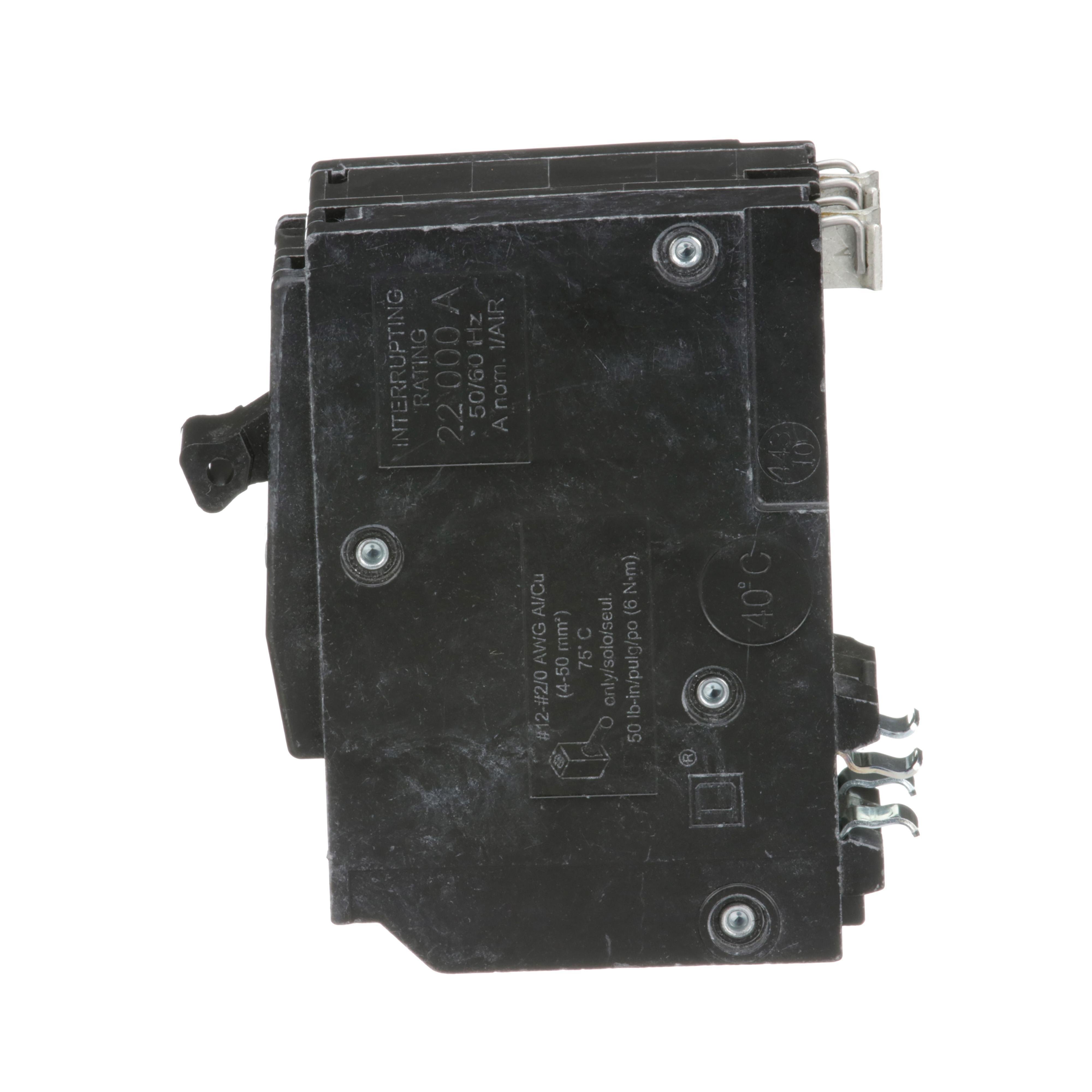 Picture of QO225VH - Mini circuit breaker, QO, 25A, 2 pole, 120/240VAC, 22kA, plug in