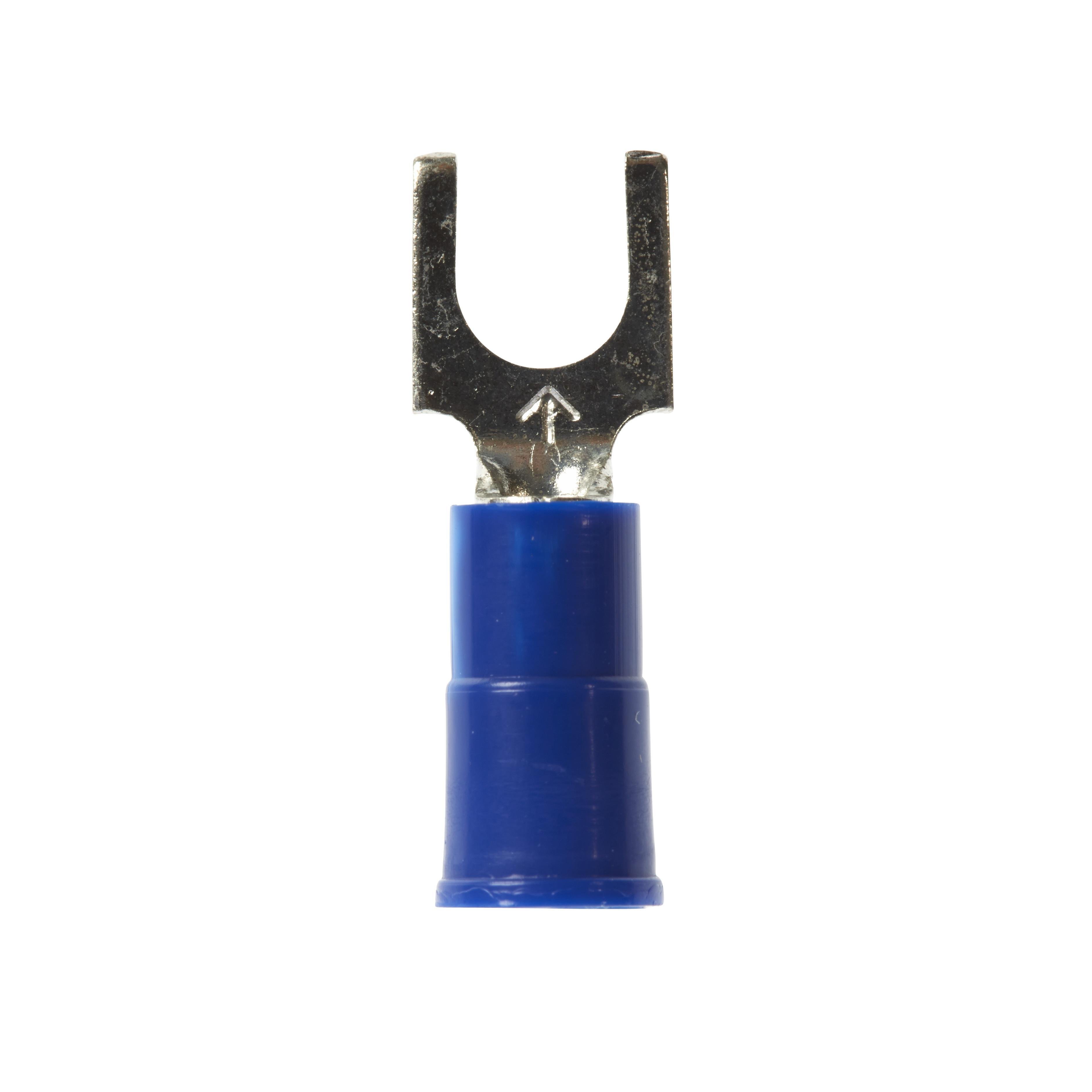 BFV14-6Q - 3M™ Highland™ Vinyl Insulated Block Fork Terminal BFV14-6Q, AWG 16-14,25/bag, suitable for use in a terminal block