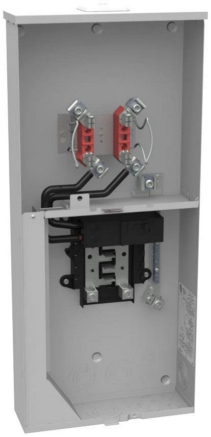 U5168-XL-200-BL-NE - 4 Terminal Ringless Small Closing Plate Horn Bypass 1-200 Ampere Main Breaker 8 Circuit Loadcenter 9-16 In Barrel Lock With Bracket Provision