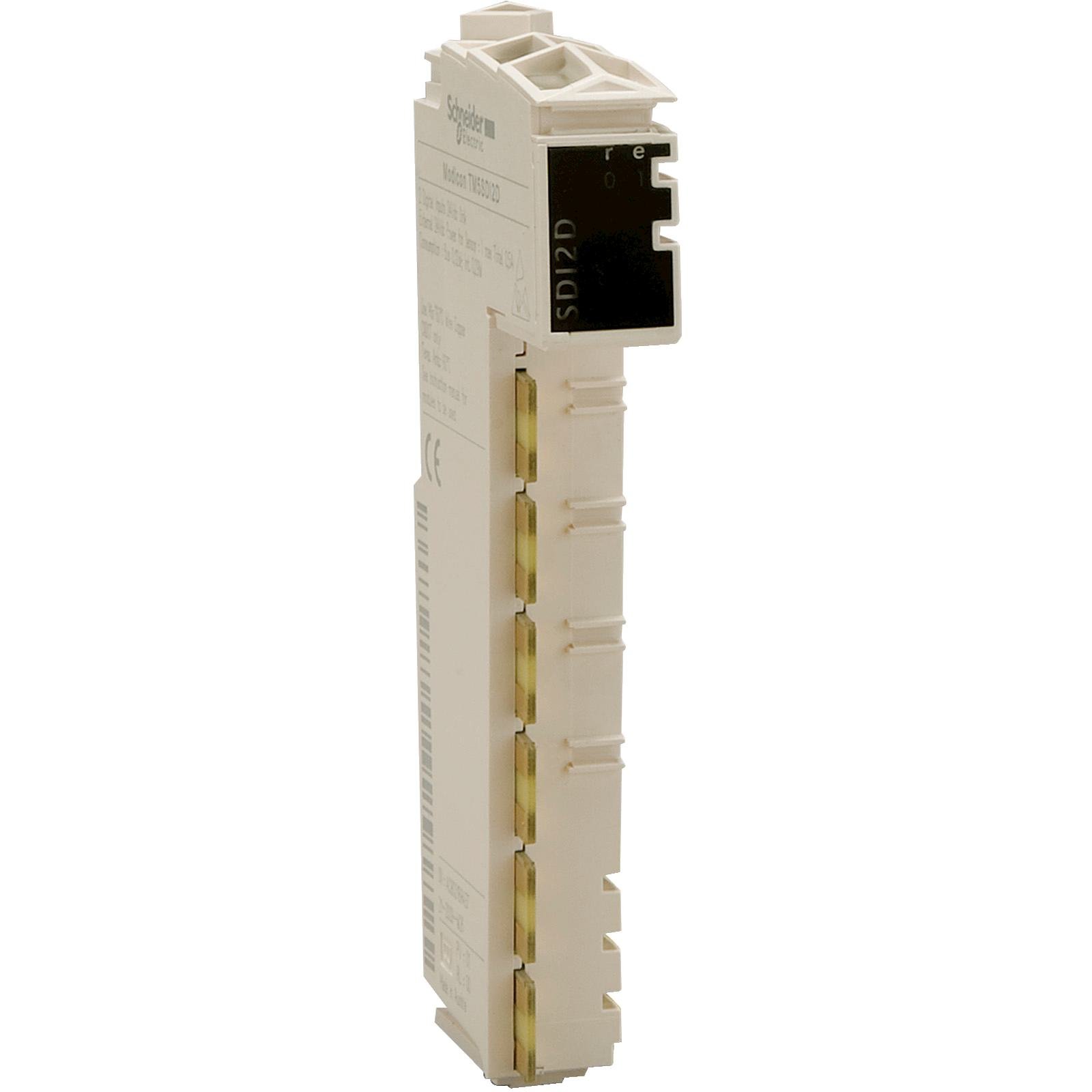 TM5SDI12D - discrete input module, Modicon TM5, 12DI, 24V DC sink, 1 wire