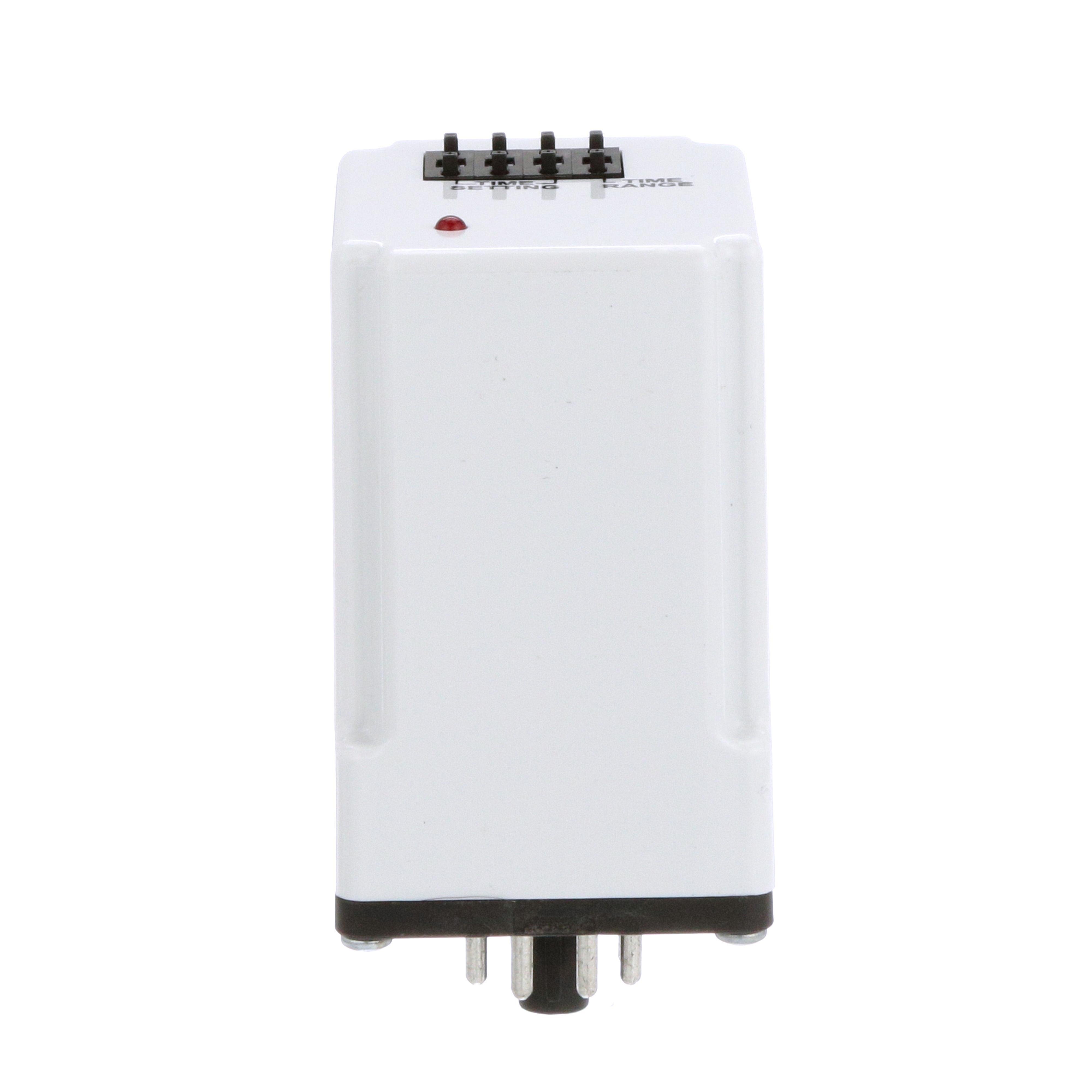 Picture of 9050JCK60V14 - Timing Relay, Type JCK, plug In, on delay, programmable, 0.5 second to 999 hours, 10A, 240 VAC, 24 VAC/DC