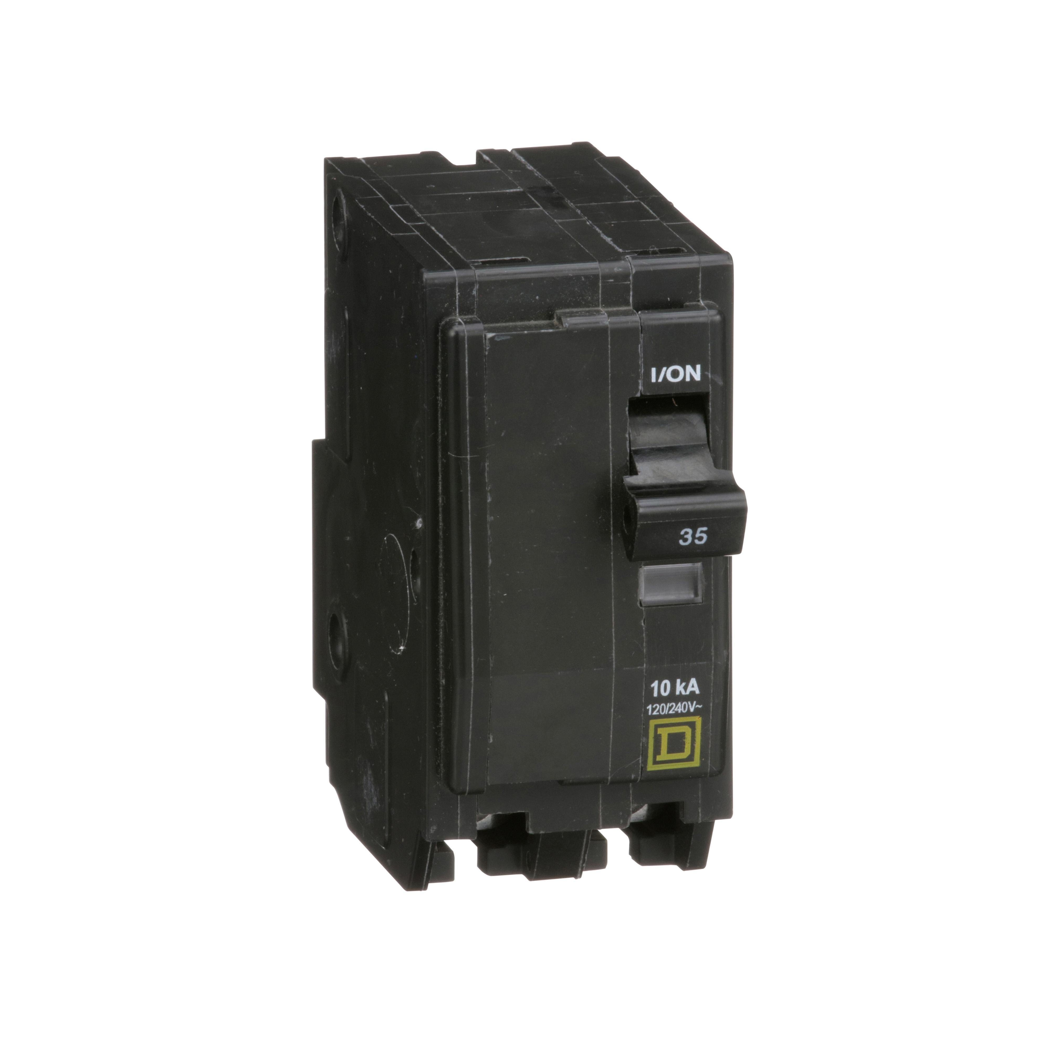 Picture of QO235 - Mini circuit breaker, QO, 35A, 2 pole, 120/240VAC, 10kA, plug in