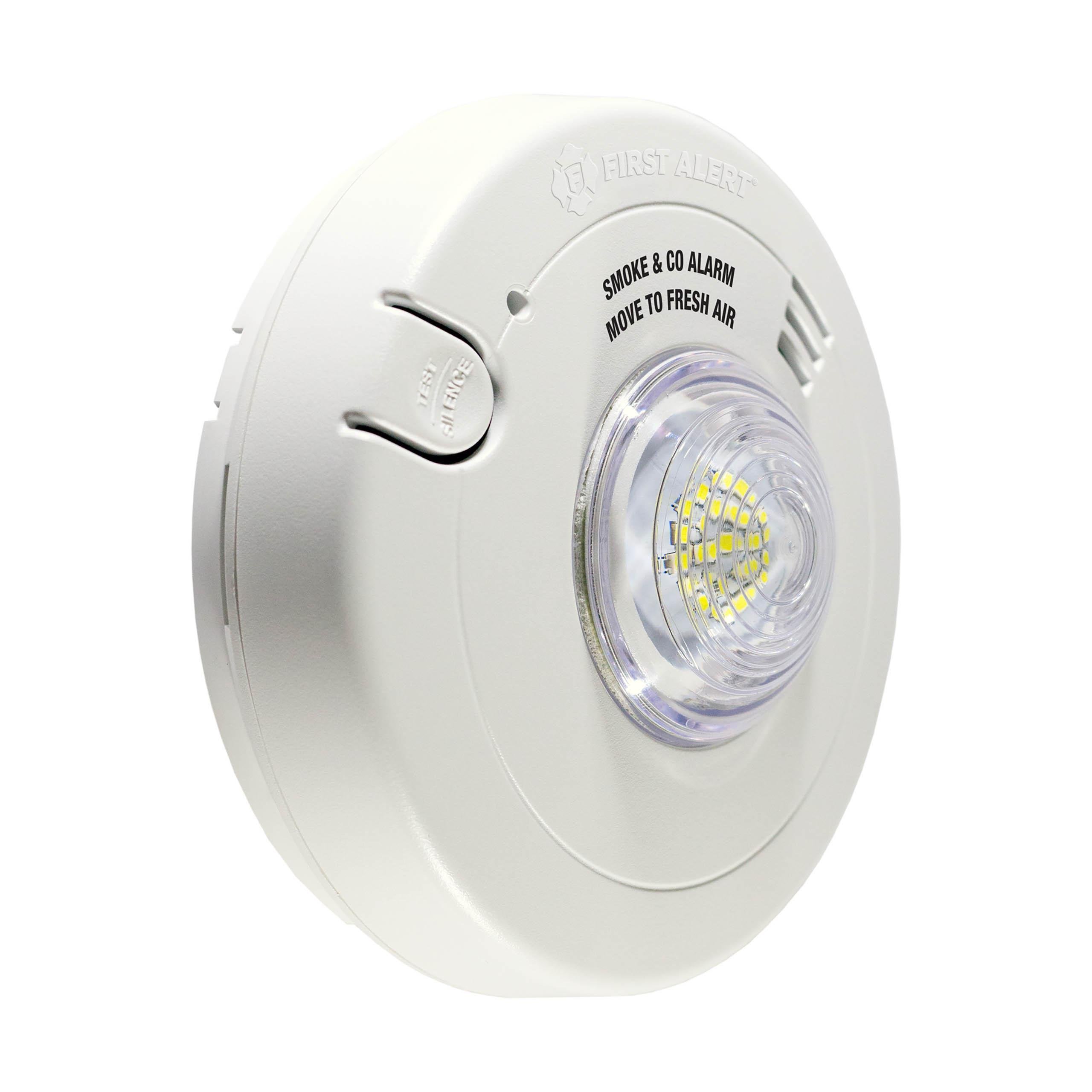 Picture of 1038870 - 120V AC Smoke & Carbon Monoxide Alarm with LED Strobe and 10-Year Sealed Lithium Battery Backup