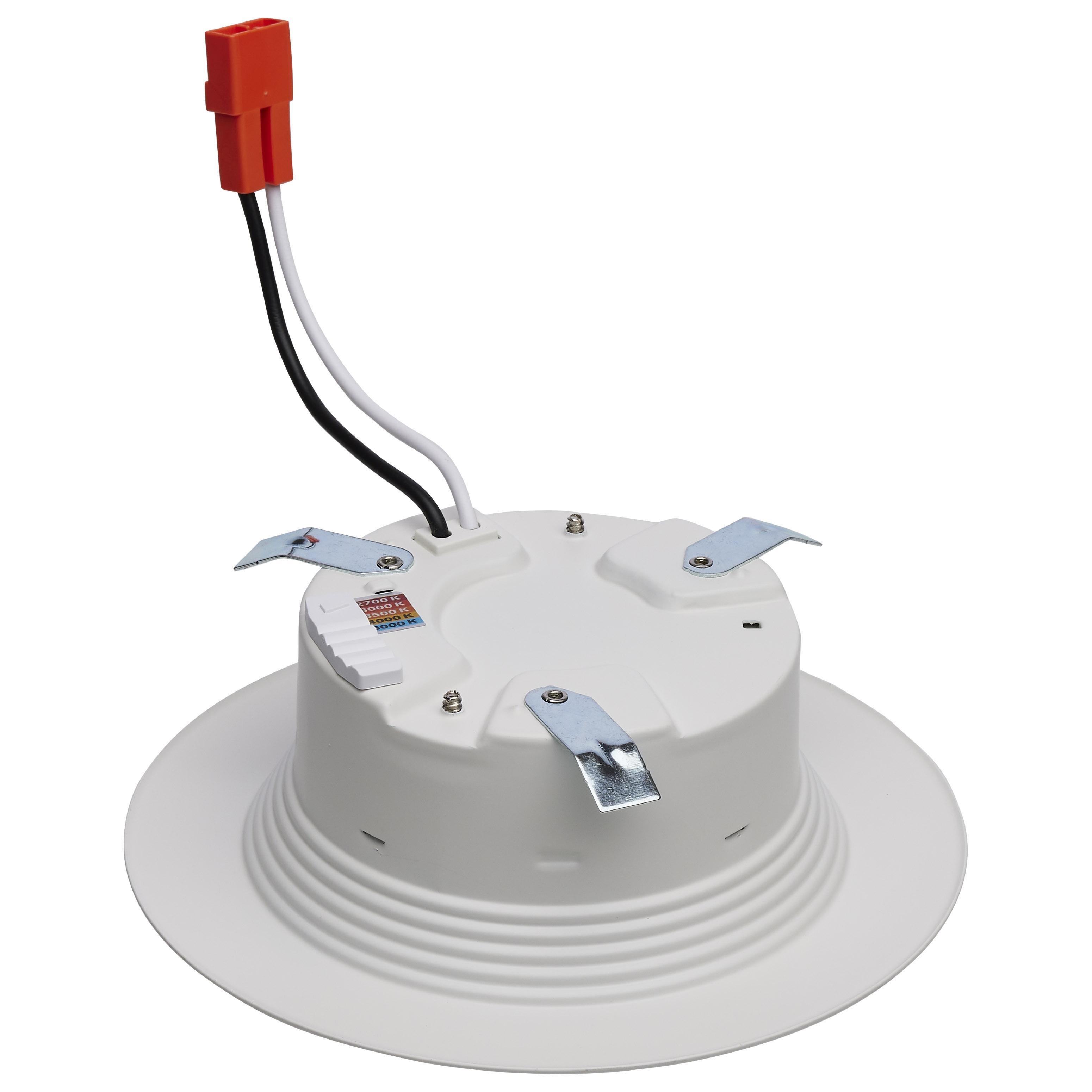 Picture of S11800R1 - 6.7 Watt LED Downlight Retrofit - 4 Inches - CCT Selectable - Round - White Finish - 120 Volt