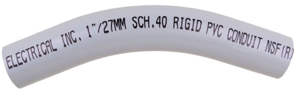 PVCEL10045 - 1"x45D PVC STD ELBOW SPxSP SCH40 SCEPTER/KRALOY