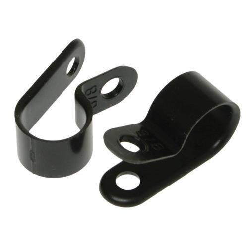 3/8 Cbl Clamp Blk Plas