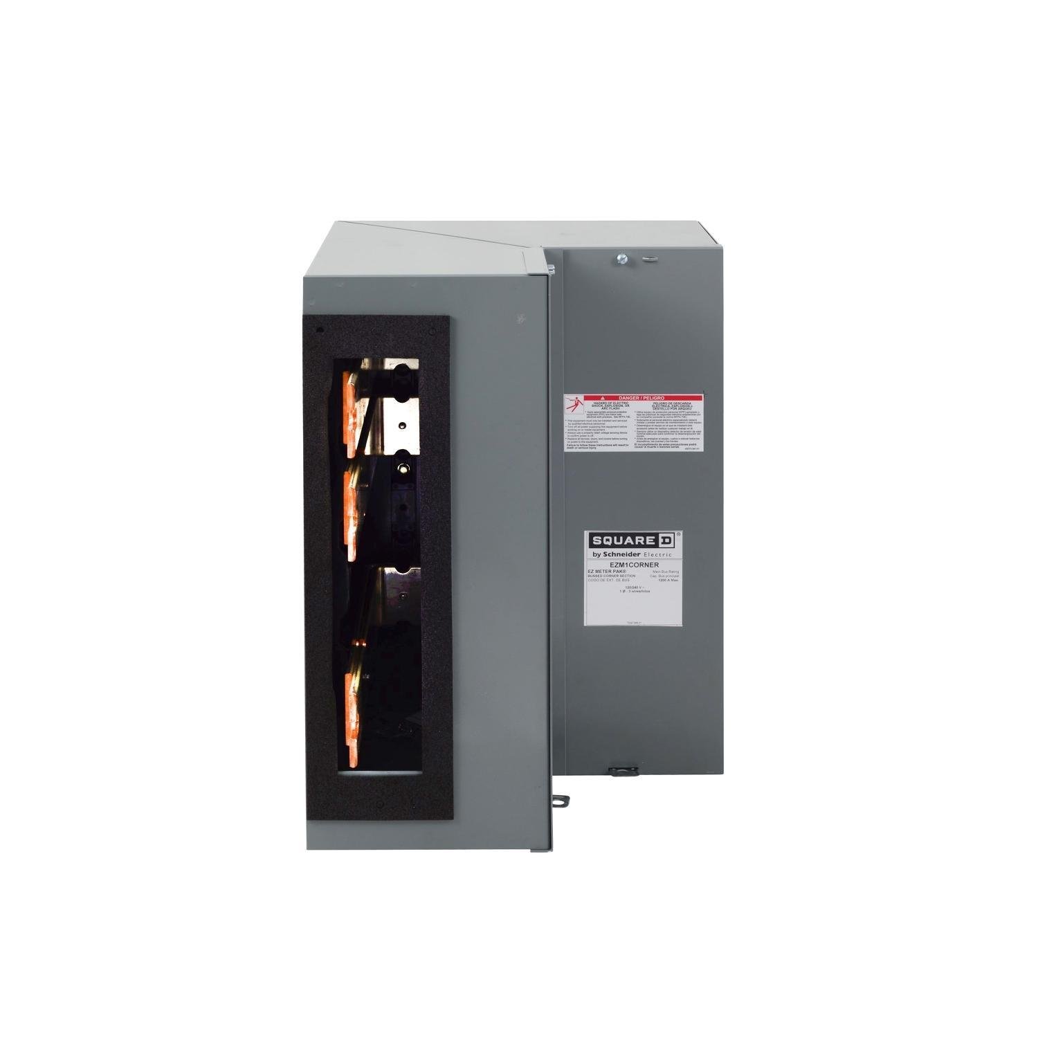EZM1CORNER - Meter accessory, EZ Meter-Pak, bus inside corner section, 1200A bus, single phase