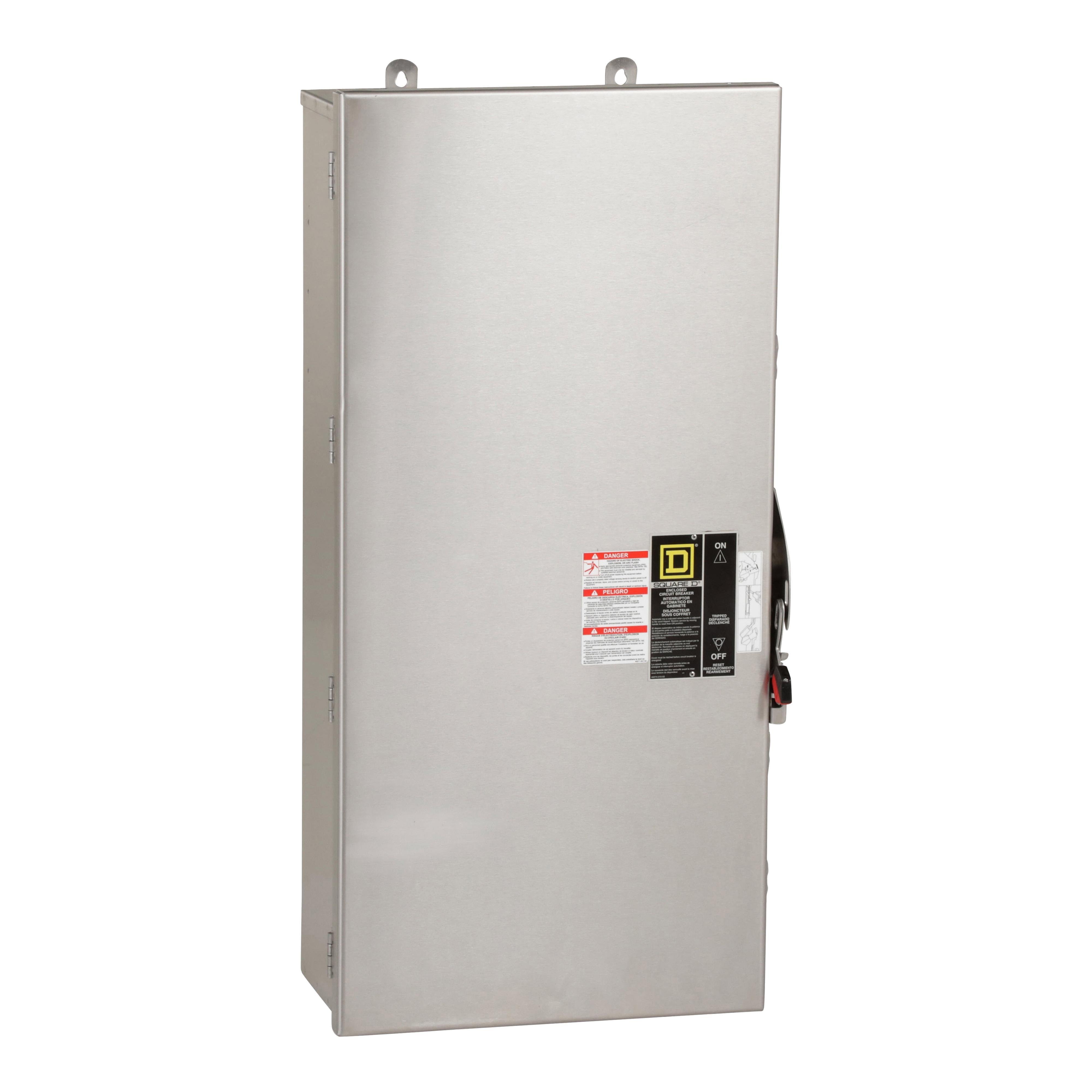 M800DS - Circuit breaker enclosure, PowerPacT M/P, 300A to 800A, 2 and 3 pole, NEMA 3/3R/4/4X/5, stainless steel