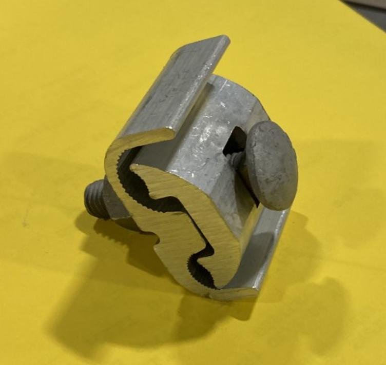 96020 - Morris Products 96020 Parallel Groove Clamp, 1 Bolt, Aluminum